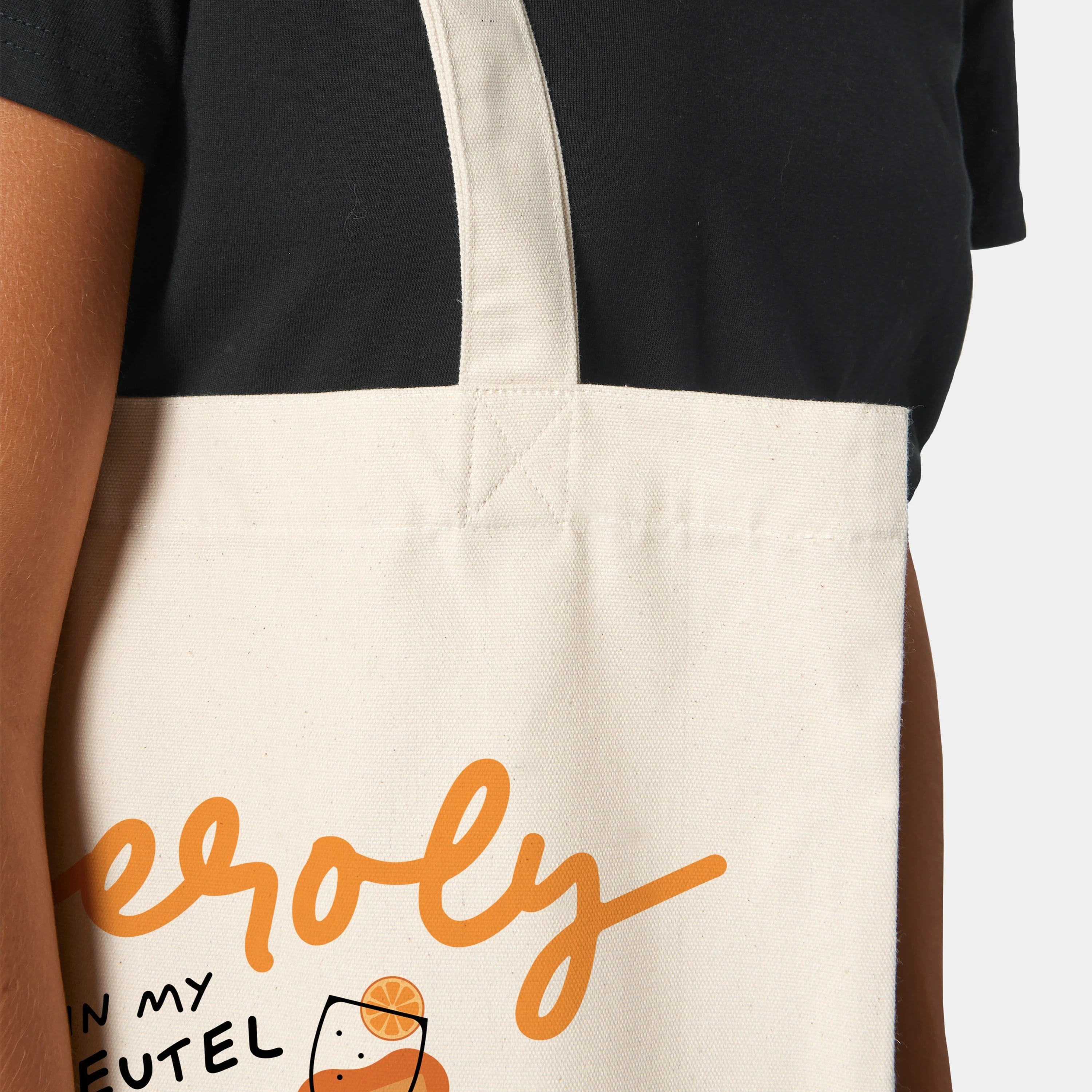 HEITER & LÄSSIG Baumwolltasche "aperoly in my Beutel" - aus nachhaltiger und fairer Produktion
