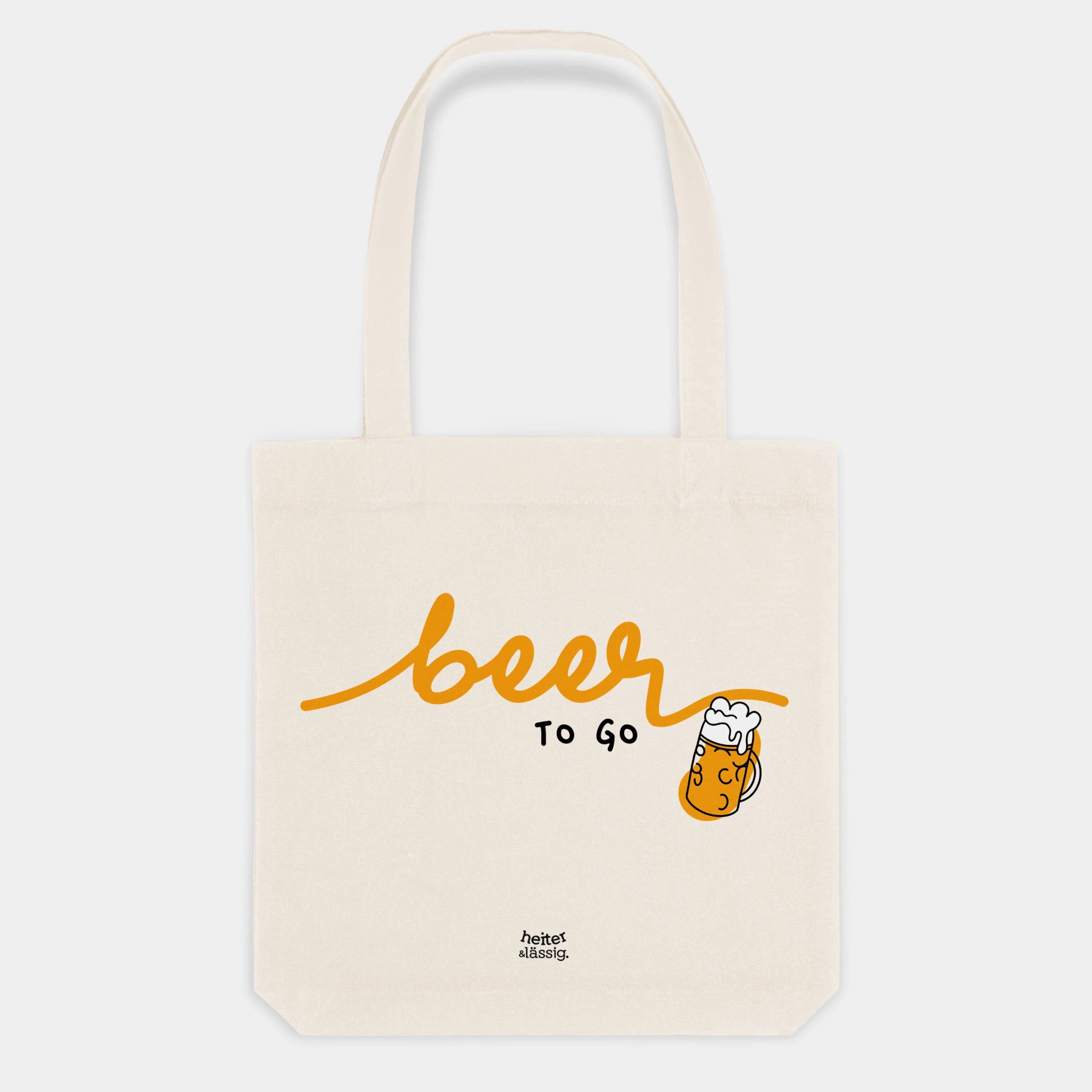 HEITER & LÄSSIG Baumwolltasche "Beer to go" - aus nachhaltiger und fairer Produktion