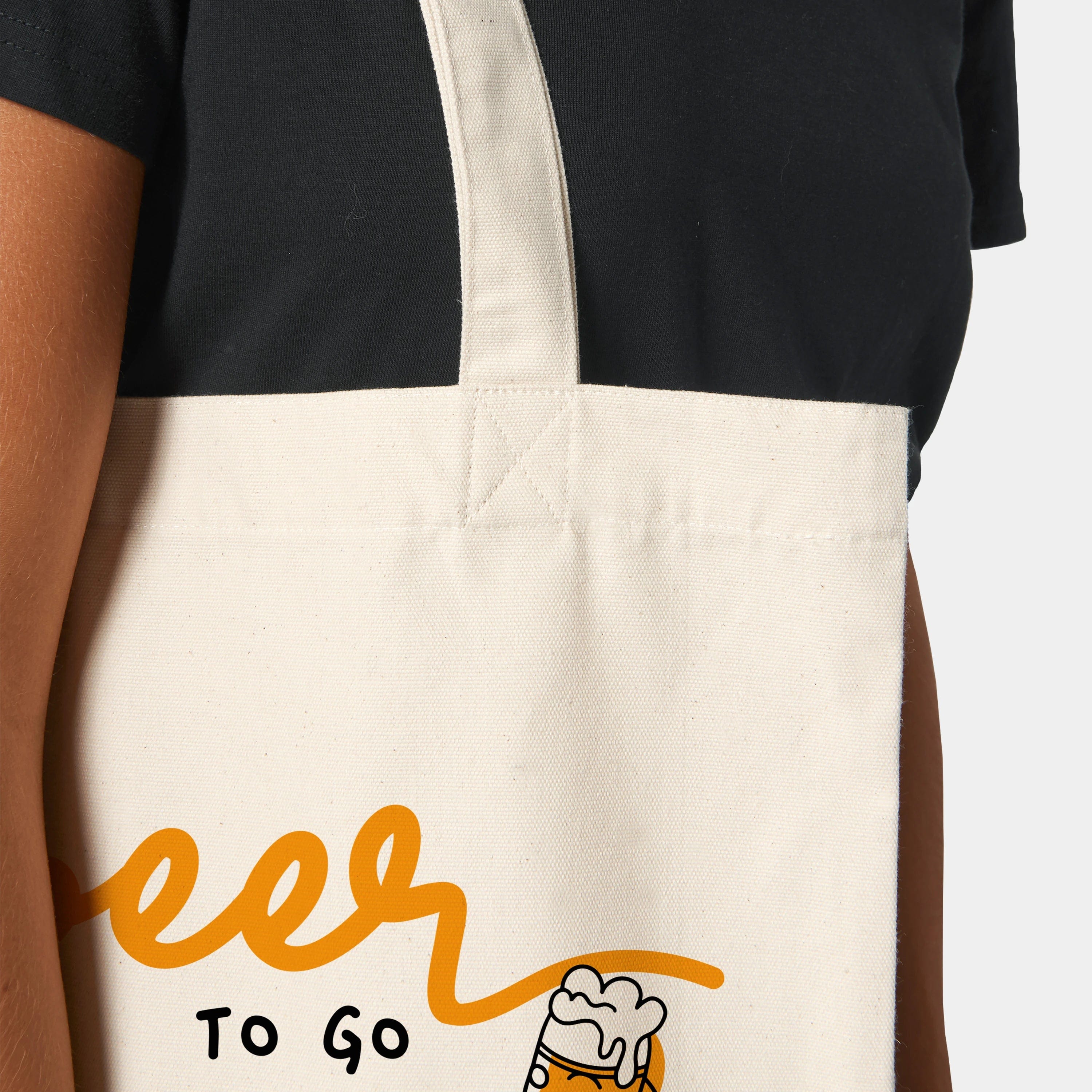 HEITER & LÄSSIG Baumwolltasche "Beer to go" - aus nachhaltiger und fairer Produktion