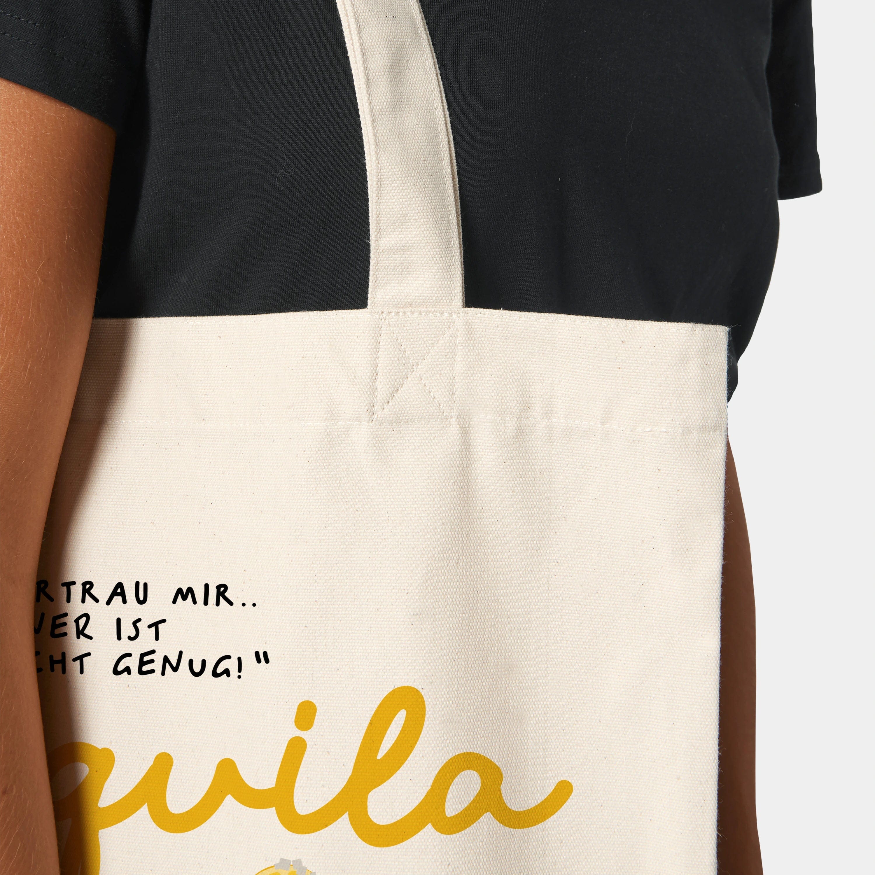 HEITER & LÄSSIG Baumwolltasche "ein Tequila ist nicht genug" - aus nachhaltiger und fairer Produktion