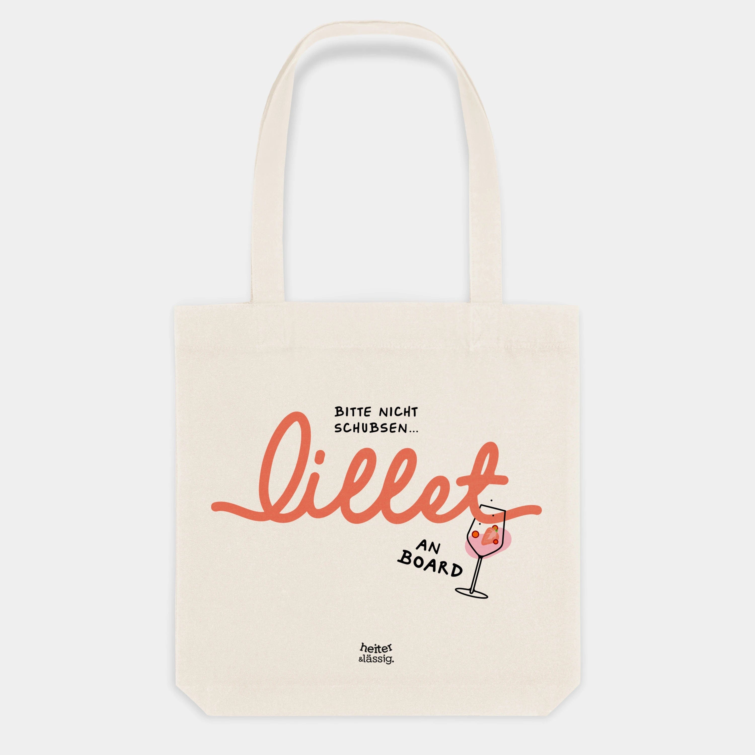 HEITER & LÄSSIG Baumwolltasche "Lillet an Board" - aus nachhaltiger und fairer Produktion