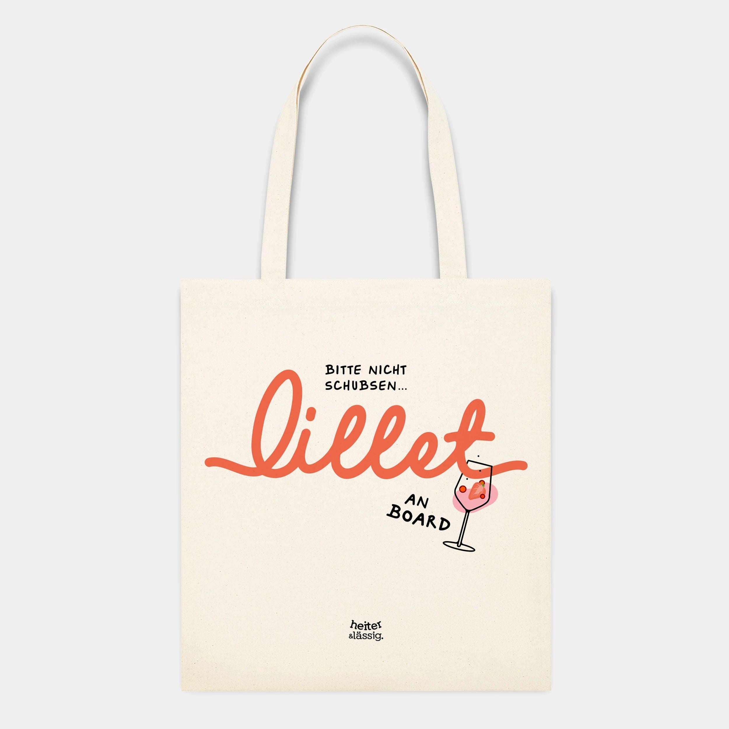 HEITER & LÄSSIG Baumwolltasche "Lillet an Board" - aus nachhaltiger und fairer Produktion