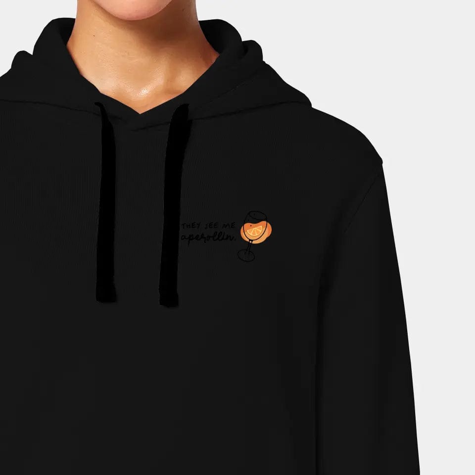 TeeInBlue Hoodie "Aperol" Stanley/Stella Drummer 2.0 / schwarz / 3XL - aus nachhaltiger und fairer Produktion