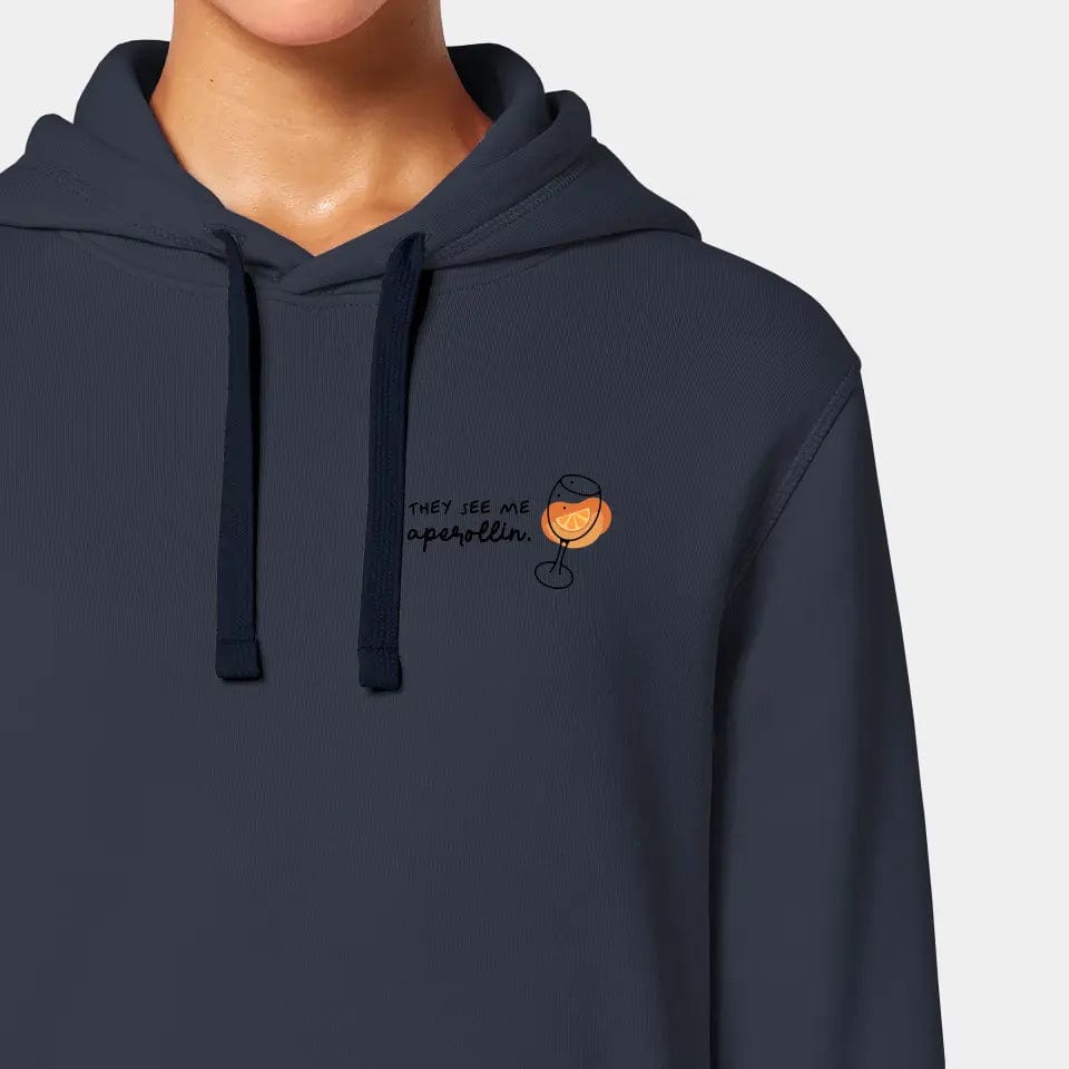 TeeInBlue Hoodie "Aperol" Stanley/Stella Drummer 2.0 / india ink grey / 3XL - aus nachhaltiger und fairer Produktion