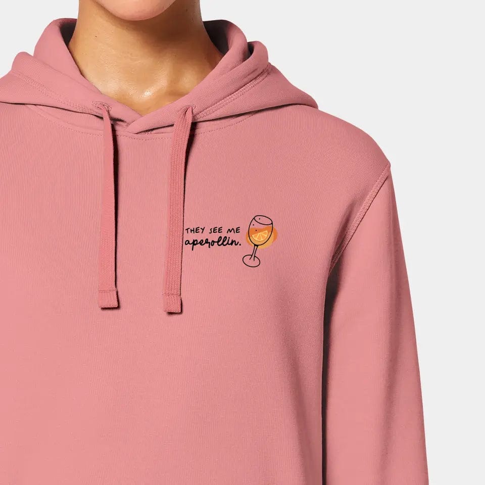 TeeInBlue Hoodie "Aperol" Stanley/Stella Drummer 2.0 / canyon pink / 3XL - aus nachhaltiger und fairer Produktion
