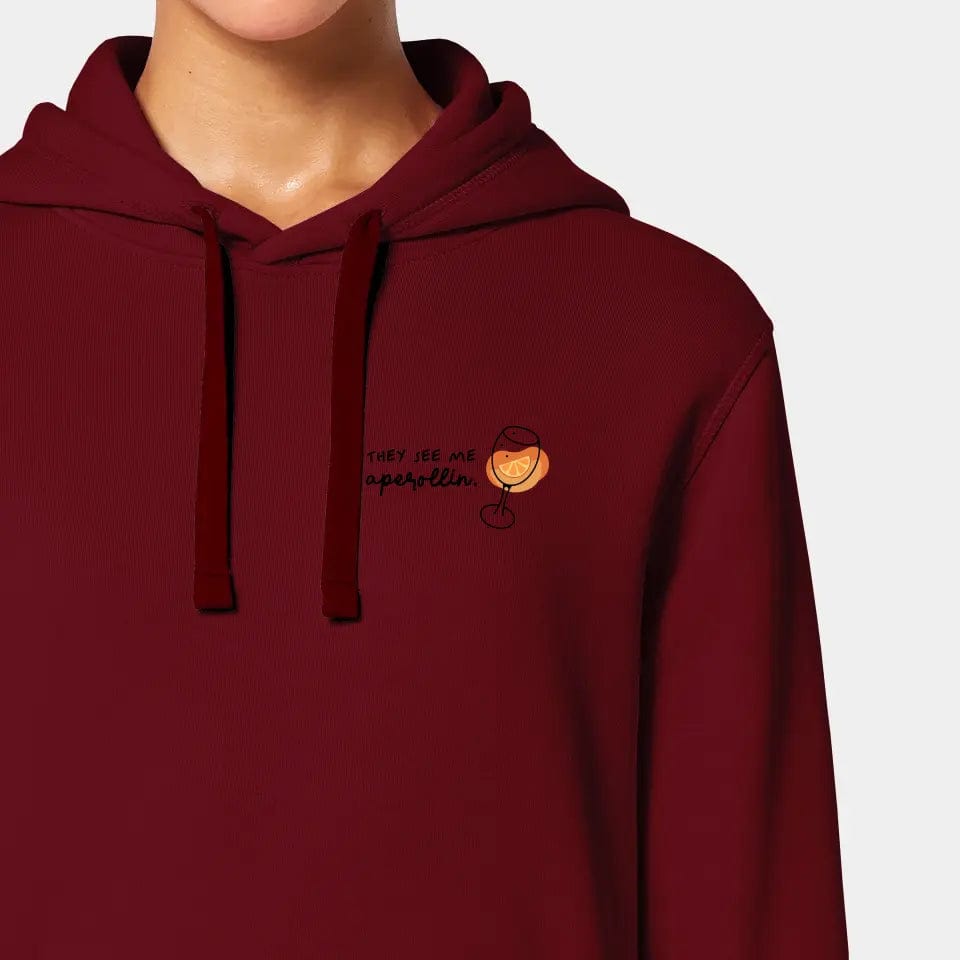 TeeInBlue Hoodie "Aperol" Stanley/Stella Drummer 2.0 / burgundy / 3XL - aus nachhaltiger und fairer Produktion