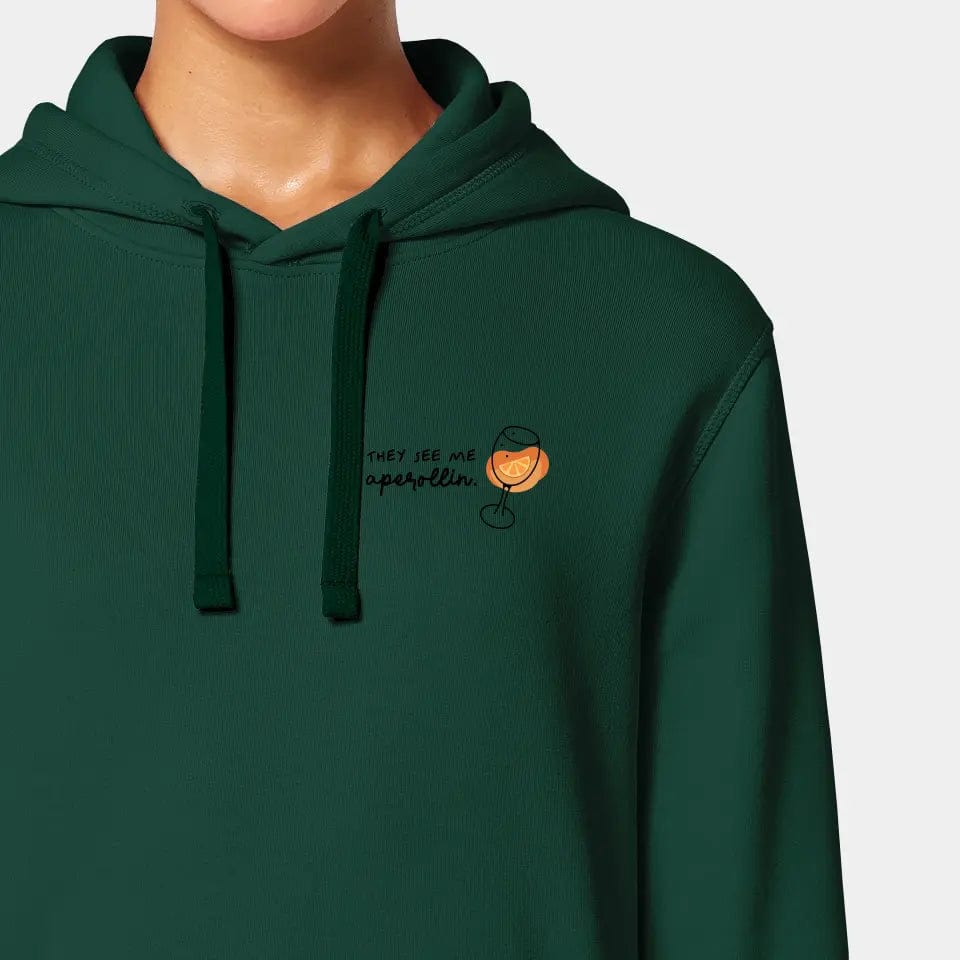 TeeInBlue Hoodie "Aperol" Stanley/Stella Drummer 2.0 / bottle green / 3XL - aus nachhaltiger und fairer Produktion