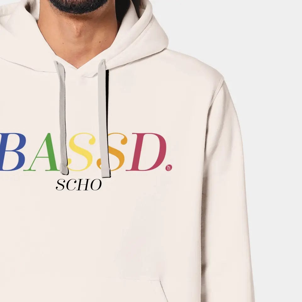TeeInBlue Hoodie "Bassd" Stanley/Stella Drummer 2.0 / vintage weiß / XXS - aus nachhaltiger und fairer Produktion