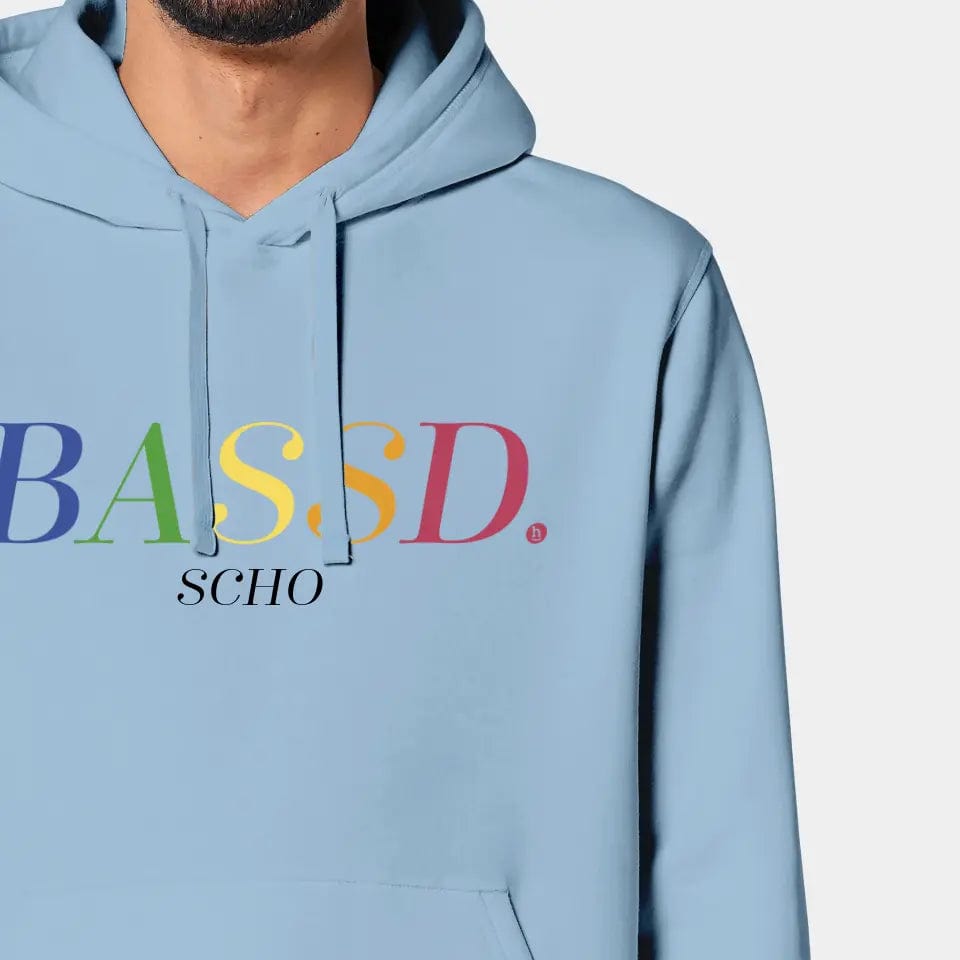 TeeInBlue Hoodie "Bassd" Stanley/Stella Drummer 2.0 / sky blue / XS - aus nachhaltiger und fairer Produktion