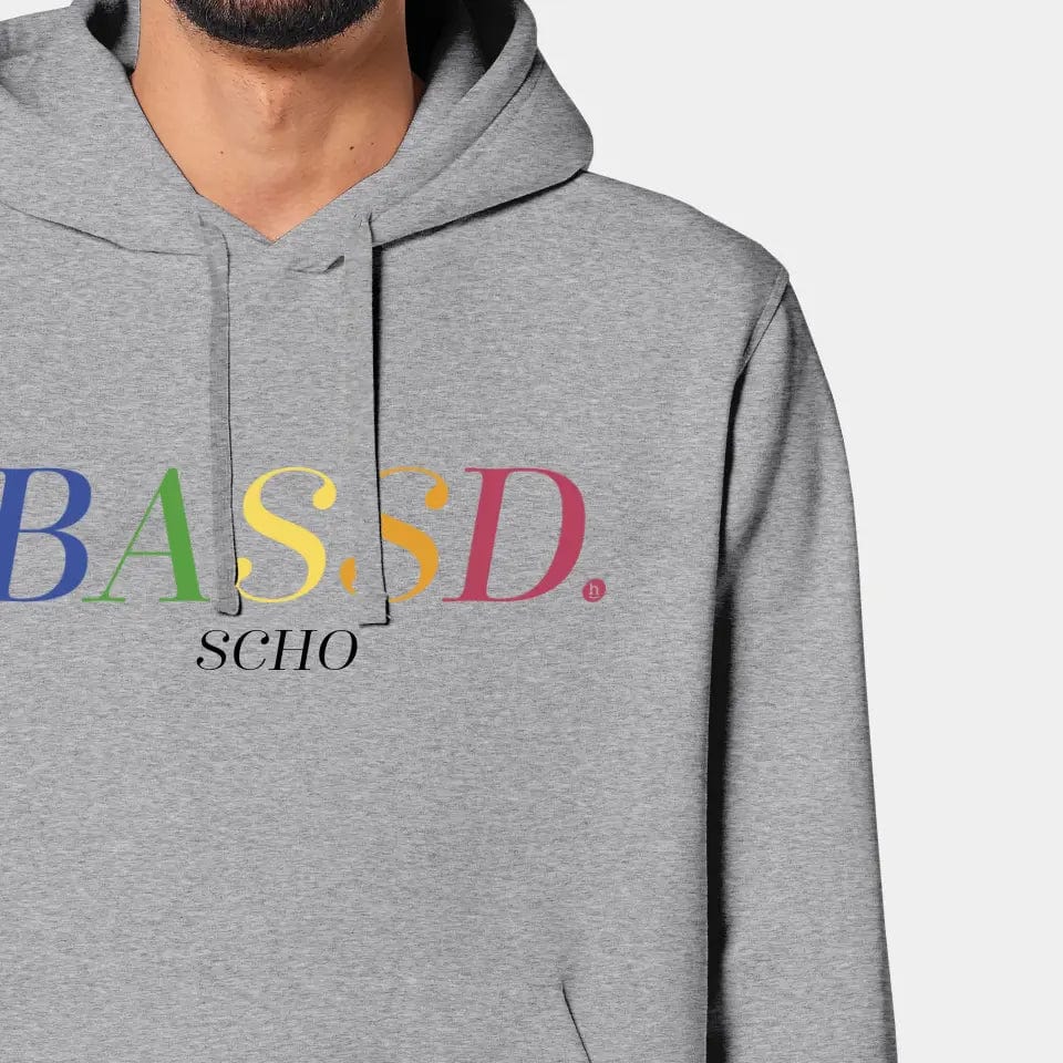 TeeInBlue Hoodie "Bassd" Stanley/Stella Drummer 2.0 / heather grey / XXS - aus nachhaltiger und fairer Produktion