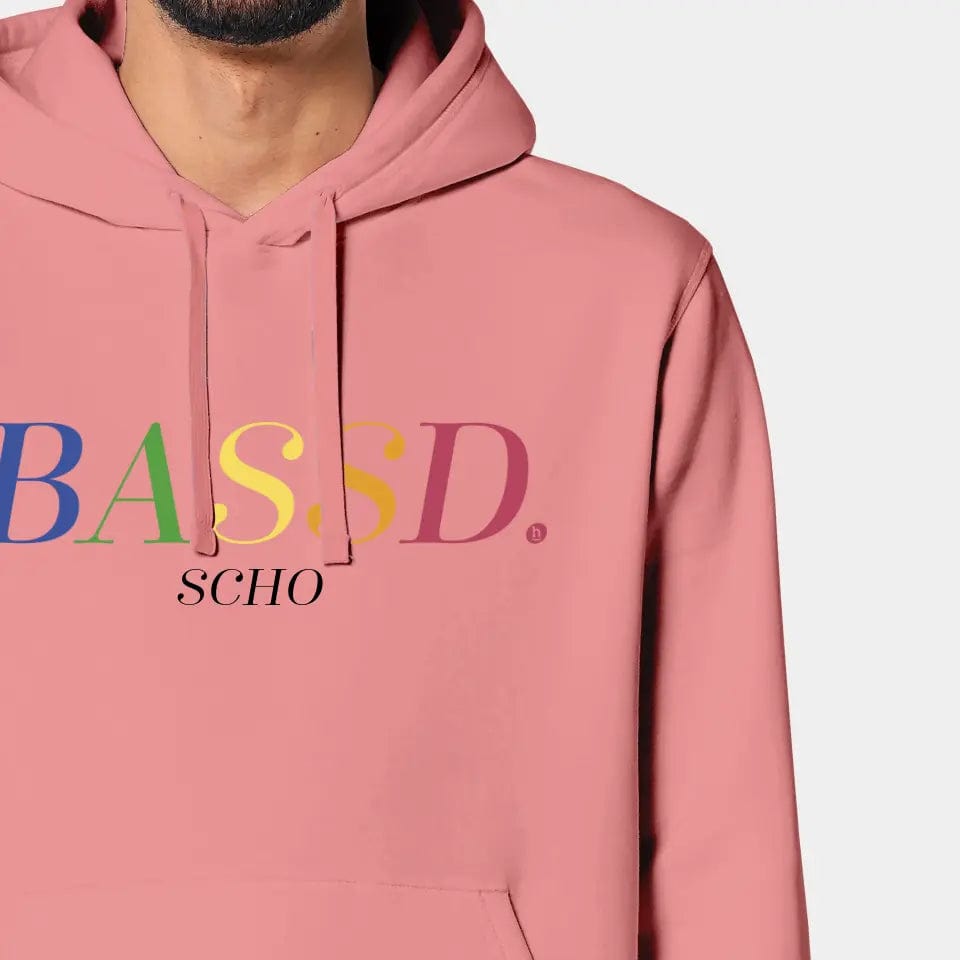 TeeInBlue Hoodie "Bassd" Stanley/Stella Drummer 2.0 / canyon pink / 3XL - aus nachhaltiger und fairer Produktion