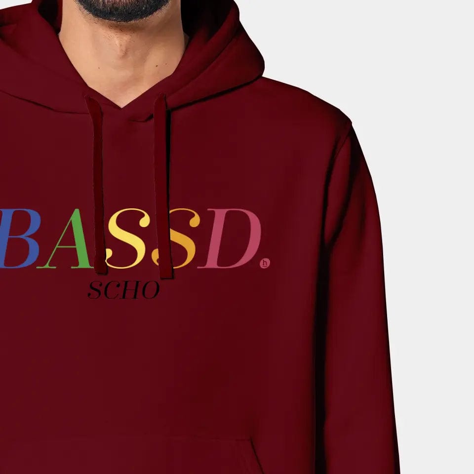 TeeInBlue Hoodie "Bassd" Stanley/Stella Drummer 2.0 / burgundy / 3XL - aus nachhaltiger und fairer Produktion