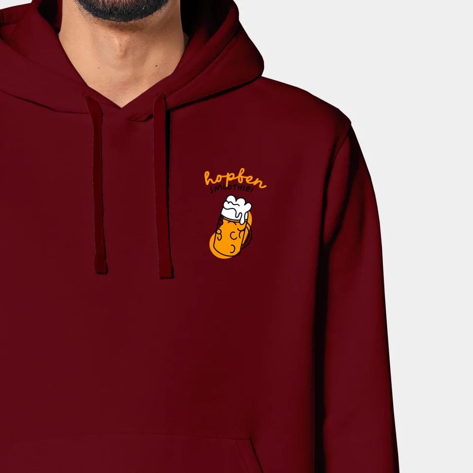 TeeInBlue Hoodie "Bier" Stanley/Stella Drummer 2.0 / burgundy / XXS - aus nachhaltiger und fairer Produktion