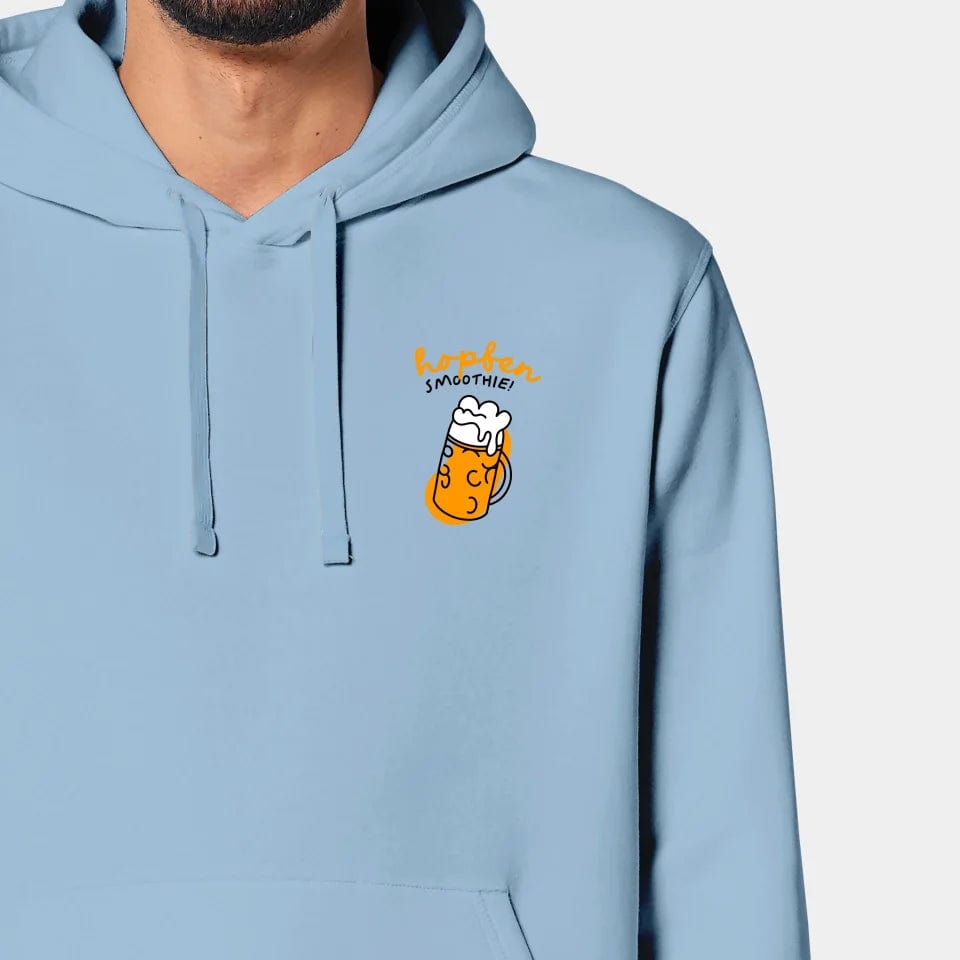 TeeInBlue Hoodie "Bier" Stanley/Stella Drummer 2.0 / sky blue / XS - aus nachhaltiger und fairer Produktion