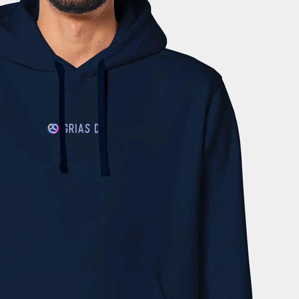 Projekt Hoodie "Grias di" Stanley/Stella Drummer 2.0 / french navy / XXS - aus nachhaltiger und fairer Produktion