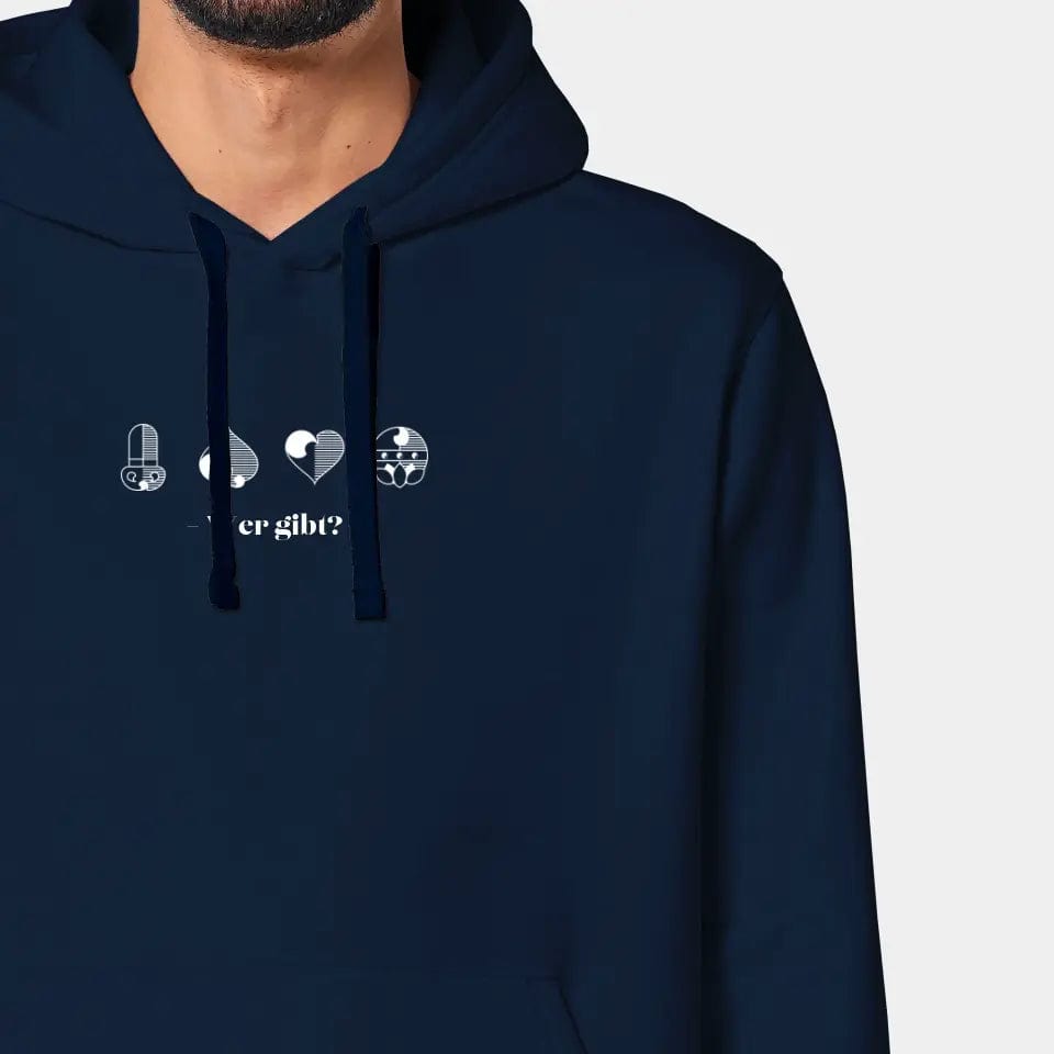 TeeInBlue Hoodie "Kartenfarben" Stanley/Stella Drummer 2.0 / french navy / 3XL - aus nachhaltiger und fairer Produktion