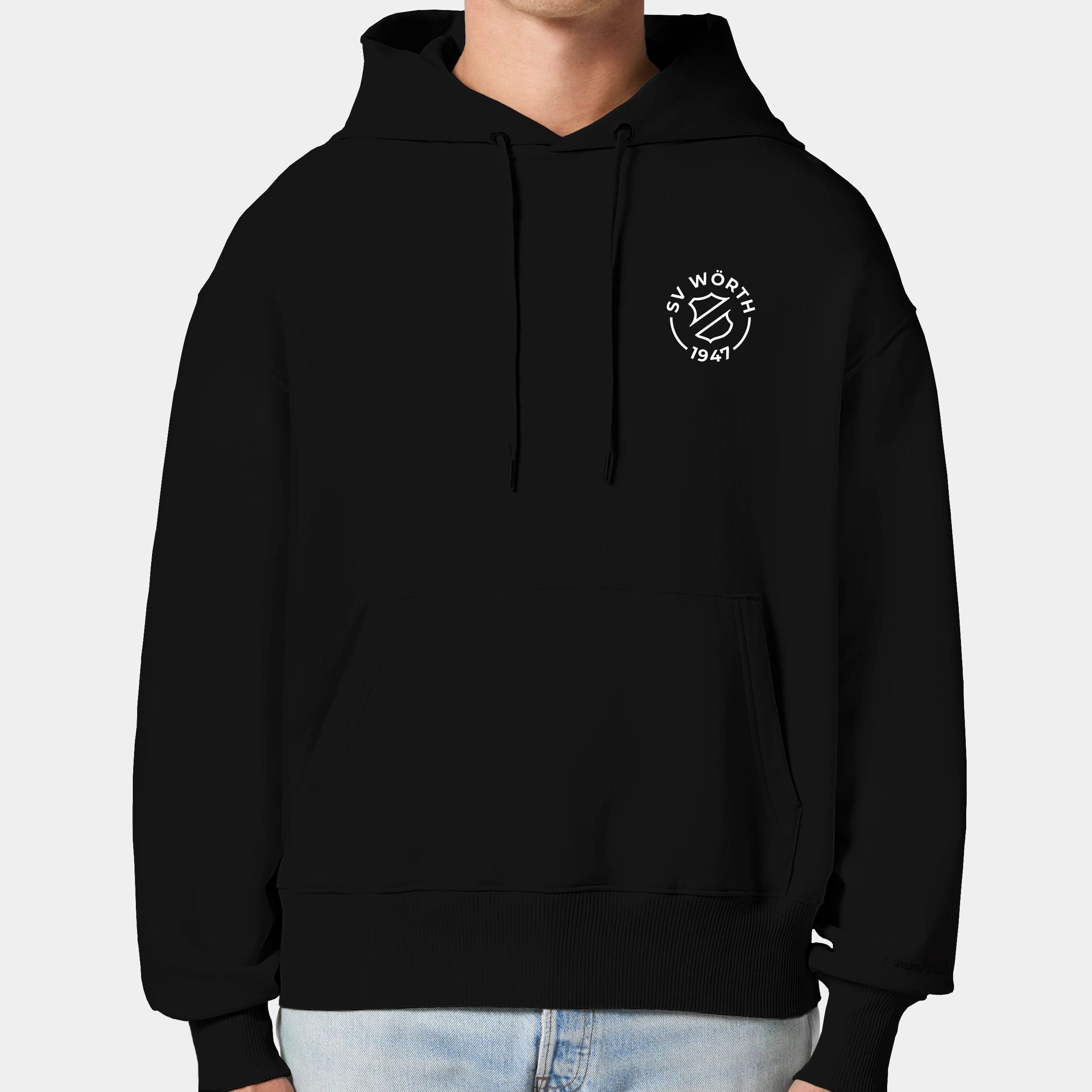 HEITER & LÄSSIG Hoodie "SV Wörth" S / schwarz - aus nachhaltiger und fairer Produktion