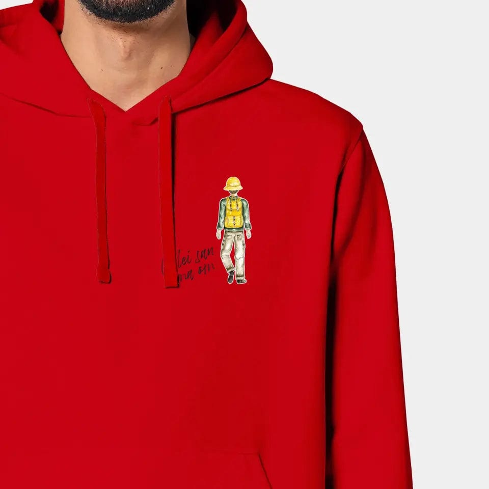 TeeInBlue Hoodie "Wanderer" Stanley/Stella Drummer 2.0 / rot / 3XL - aus nachhaltiger und fairer Produktion