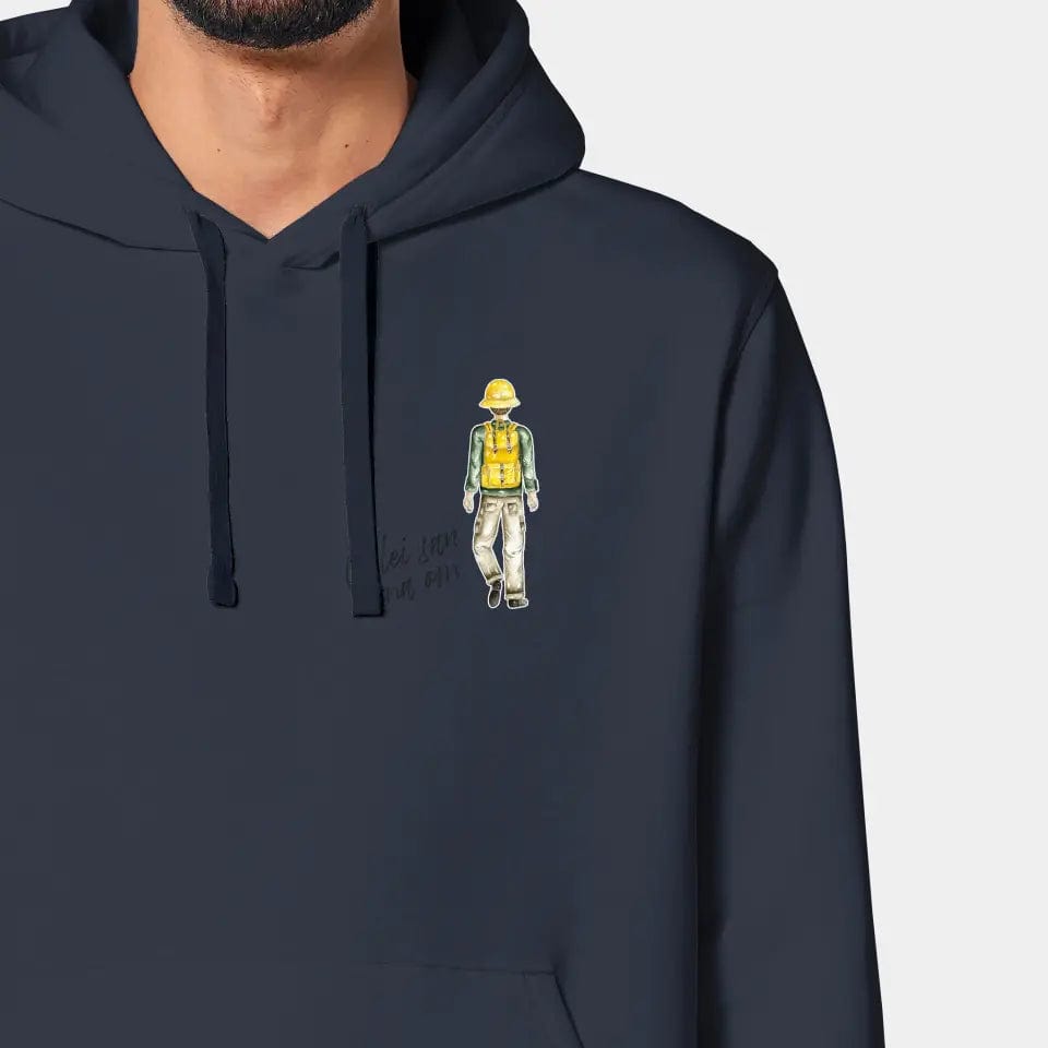 TeeInBlue Hoodie "Wanderer" Stanley/Stella Drummer 2.0 / india ink grey / 3XL - aus nachhaltiger und fairer Produktion