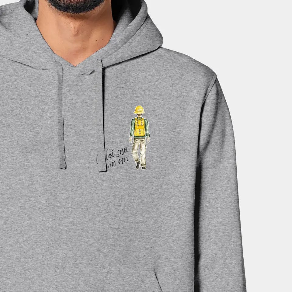 TeeInBlue Hoodie "Wanderer" Stanley/Stella Drummer 2.0 / heather grey / XXS - aus nachhaltiger und fairer Produktion