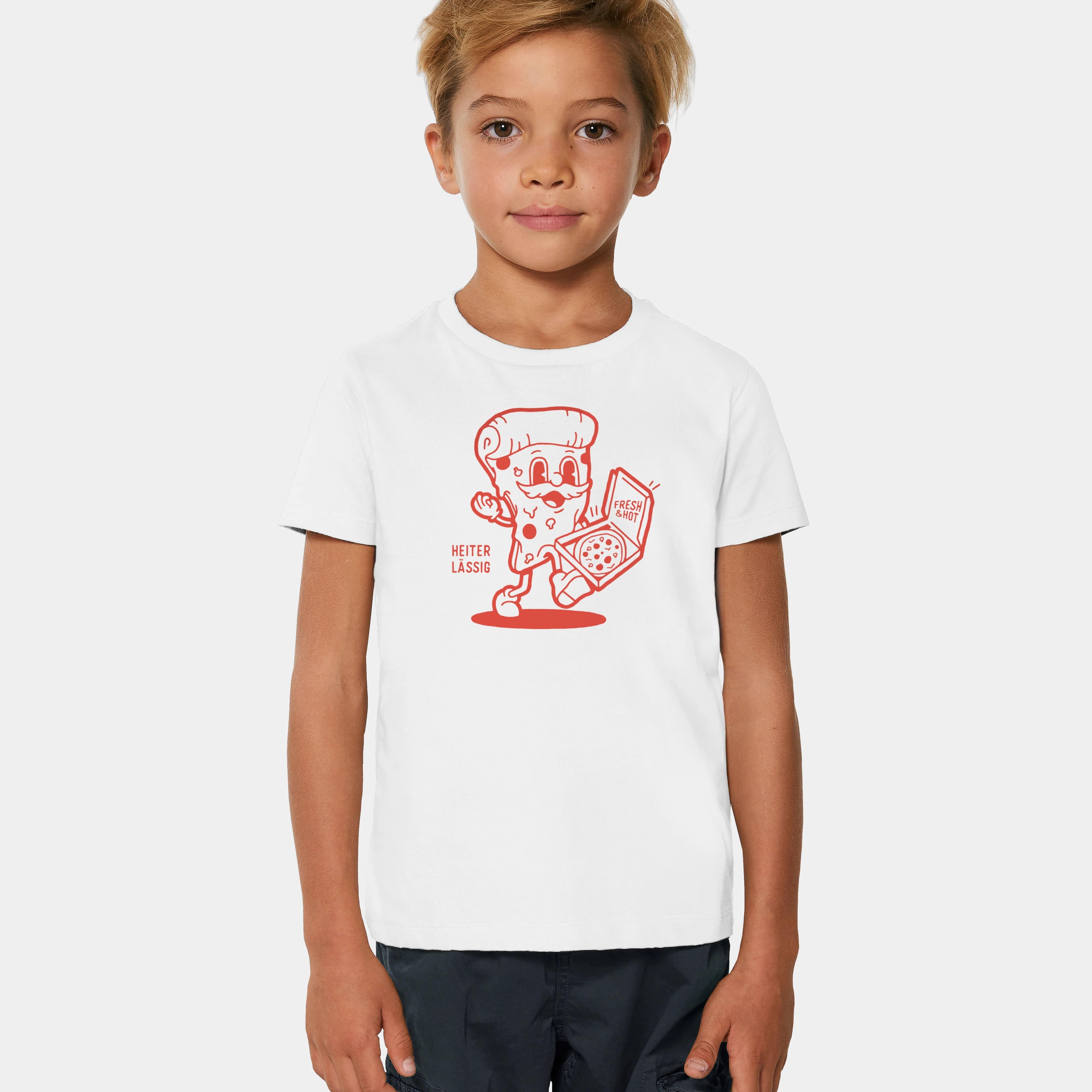 HEITER & LÄSSIG Kinder T-Shirt "Pizza" - aus nachhaltiger und fairer Produktion