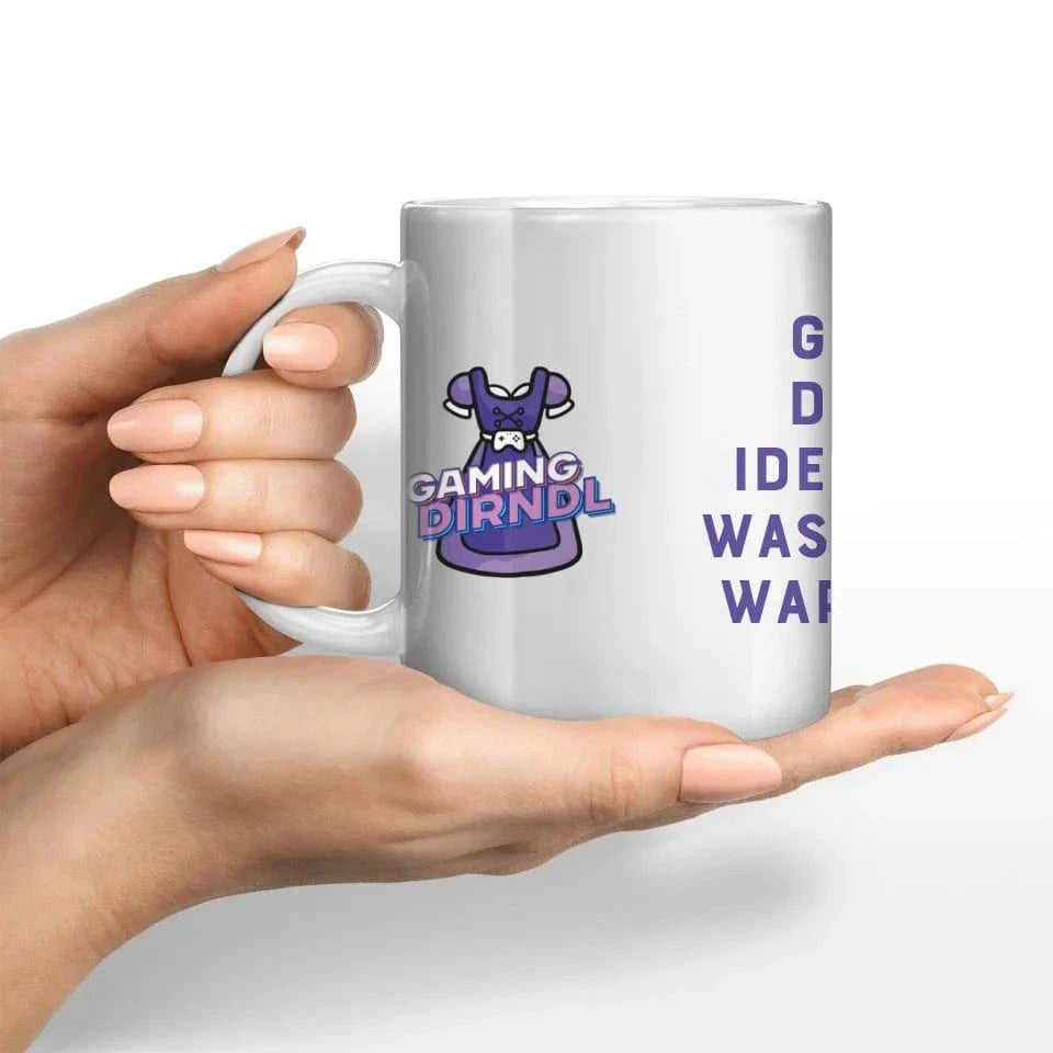 Schmidt Digitaldruck GmbH Motivtasse "GamingDirndl" Keramik-Tasse / Weiß / 330 ml - aus nachhaltiger und fairer Produktion