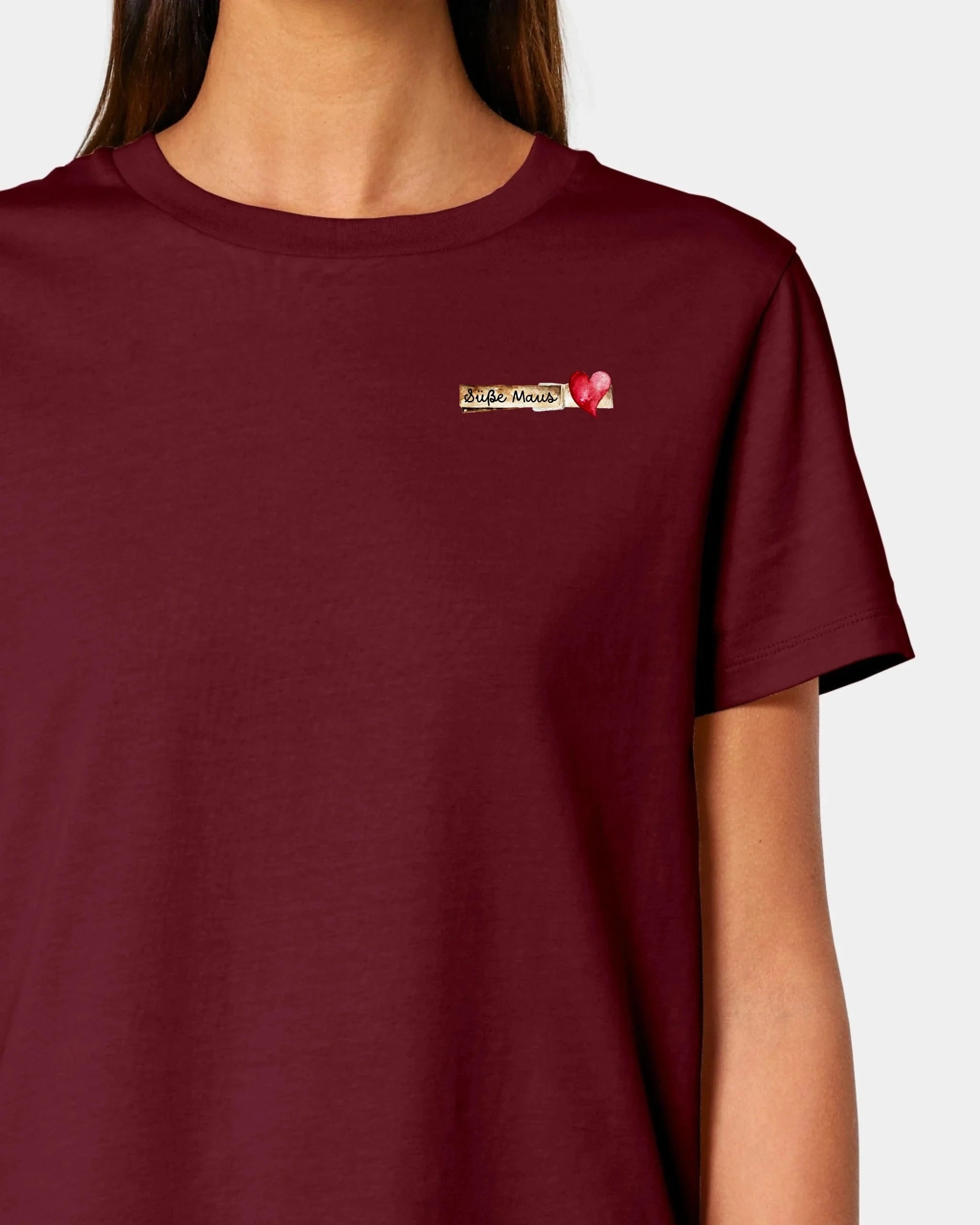 Schmidt Digitaldruck GmbH Personalisiertes T-Shirt "Glubbal" Damen / Burgundy / XS - aus nachhaltiger und fairer Produktion