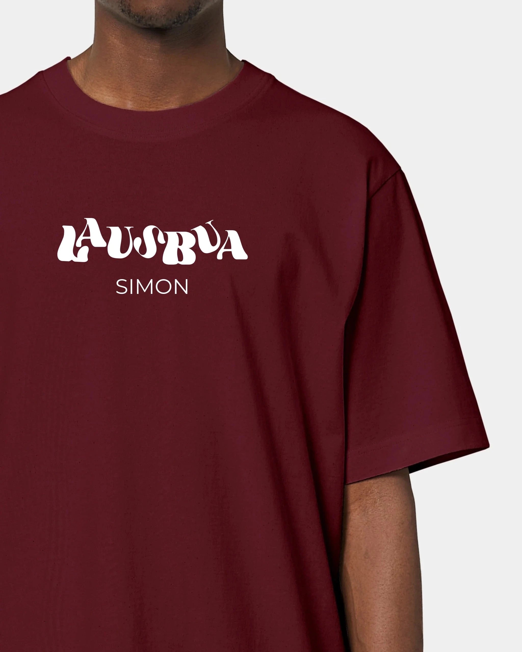 Schmidt Digitaldruck GmbH Personalisiertes T-Shirt "Lausbua" Oversized / Burgundy / XXS - aus nachhaltiger und fairer Produktion