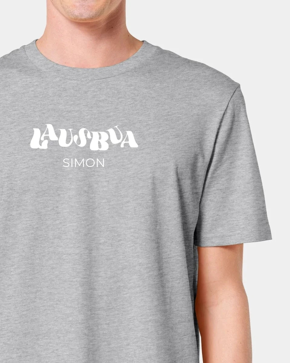 Schmidt Digitaldruck GmbH Personalisiertes T-Shirt "Lausbua" Unisex / Heather Grey / XXS - aus nachhaltiger und fairer Produktion