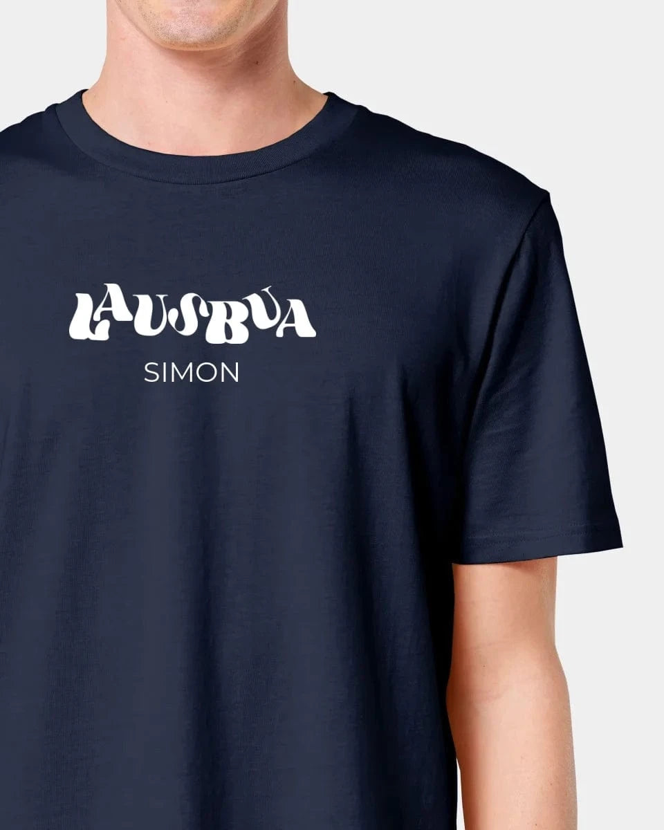 Schmidt Digitaldruck GmbH Personalisiertes T-Shirt "Lausbua" Unisex / French Navy / XXS - aus nachhaltiger und fairer Produktion