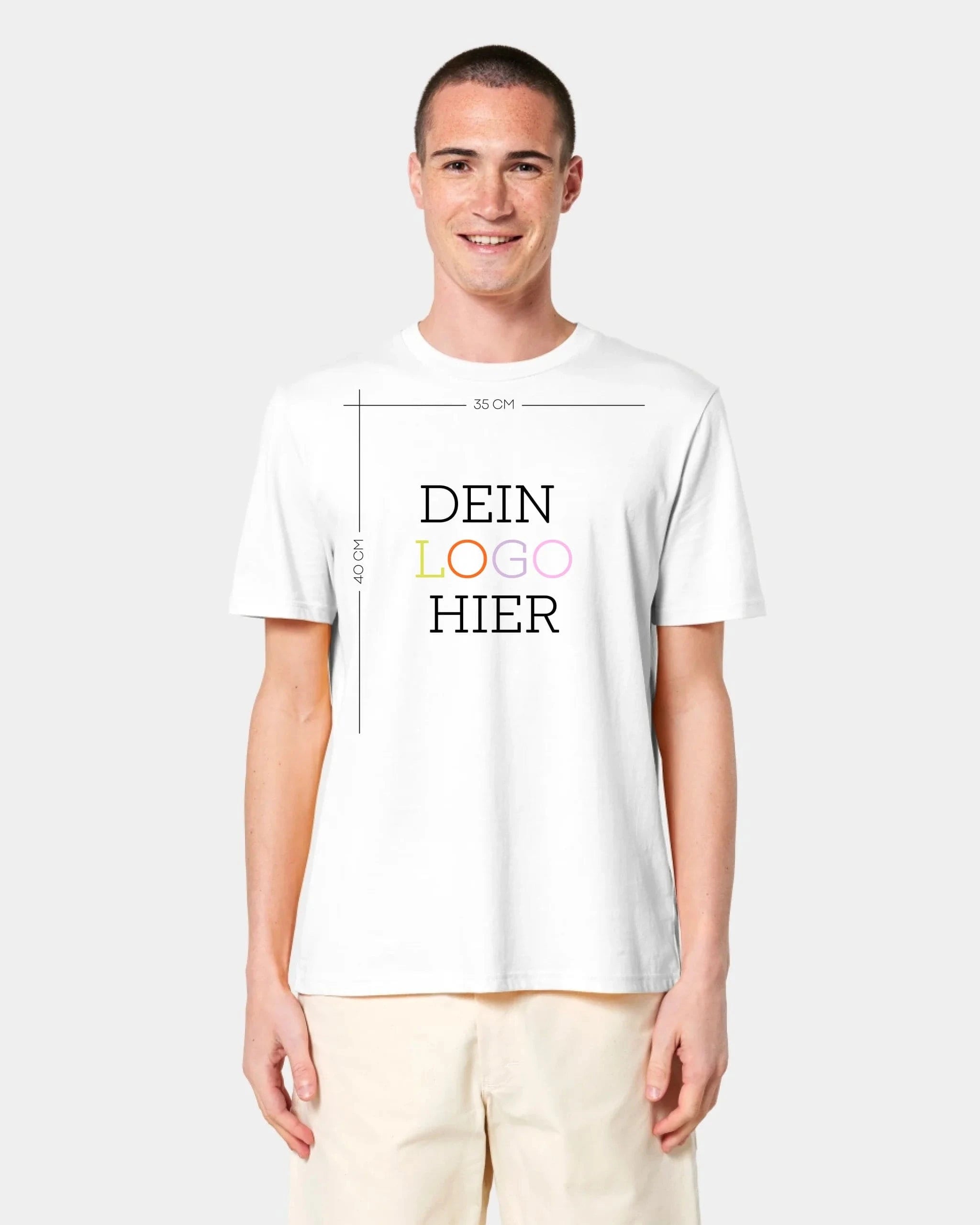 Schmidt Digitaldruck GmbH Personalisiertes T-Shirt "Logo" Unisex / Weiß / XXS - aus nachhaltiger und fairer Produktion