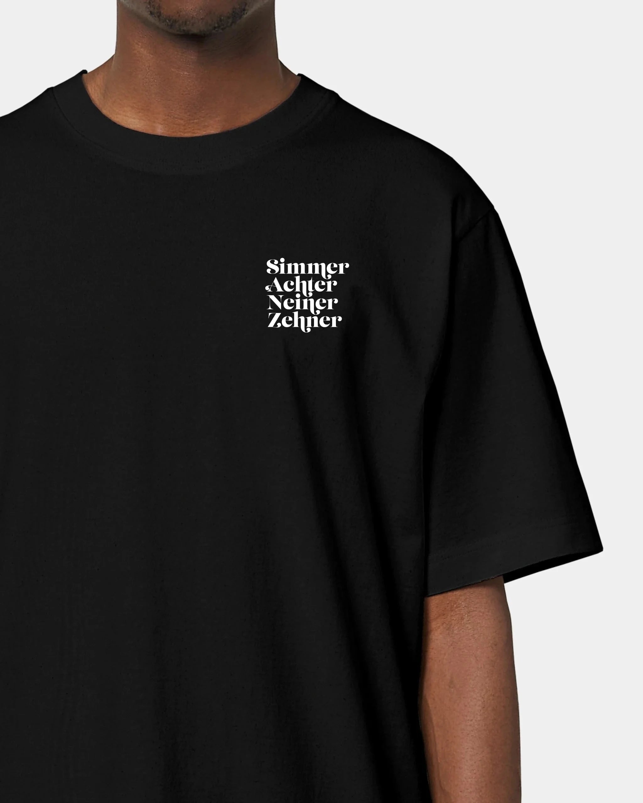 Schmidt Digitaldruck GmbH Personalisiertes T-Shirt "Spielkarten" Oversized / Schwarz / XXS - aus nachhaltiger und fairer Produktion