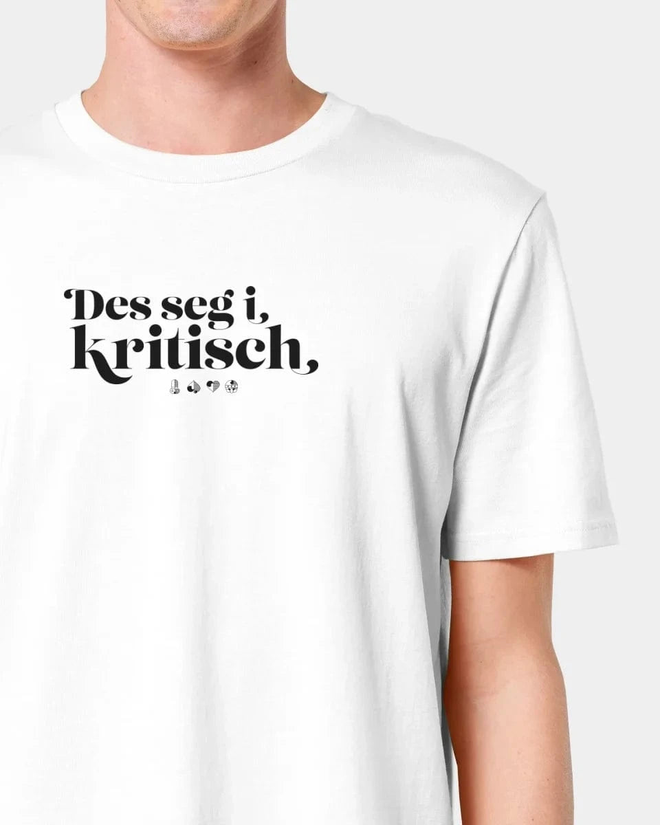 Schmidt Digitaldruck GmbH Personalisiertes T-Shirt "Watten - Des seg i kritisch" Unisex / Weiß / XXS - aus nachhaltiger und fairer Produktion