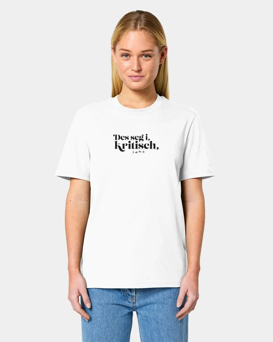 Schmidt Digitaldruck GmbH Personalisiertes T-Shirt "Watten - Des seg i kritisch" - aus nachhaltiger und fairer Produktion