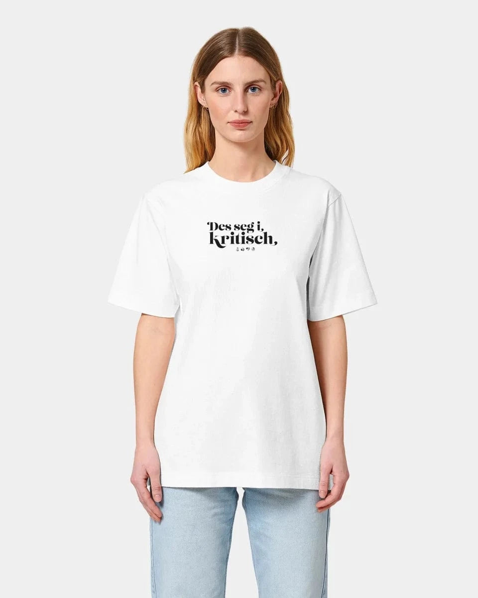 Schmidt Digitaldruck GmbH Personalisiertes T-Shirt "Watten - Des seg i kritisch" - aus nachhaltiger und fairer Produktion