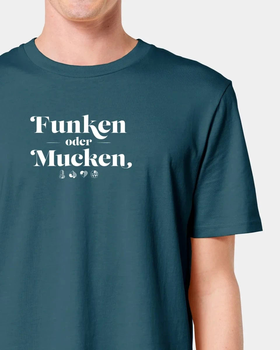 Schmidt Digitaldruck GmbH Personalisiertes T-Shirt "Watten - Funken oder Mucken" Unisex / Stargazer / XXS - aus nachhaltiger und fairer Produktion