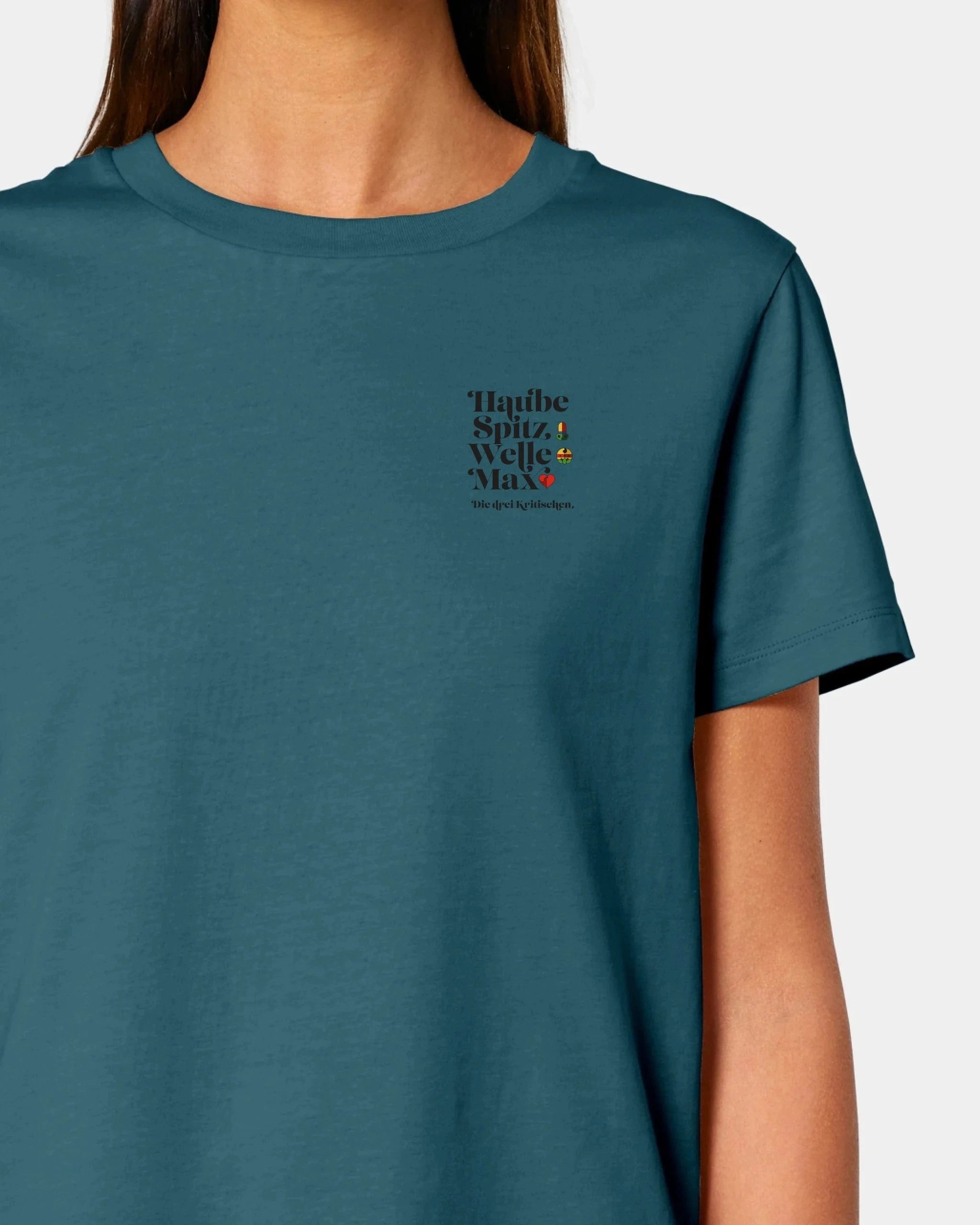 Schmidt Digitaldruck GmbH Personalisiertes T-Shirt "Watten" Damen / Stargazer / XS - aus nachhaltiger und fairer Produktion