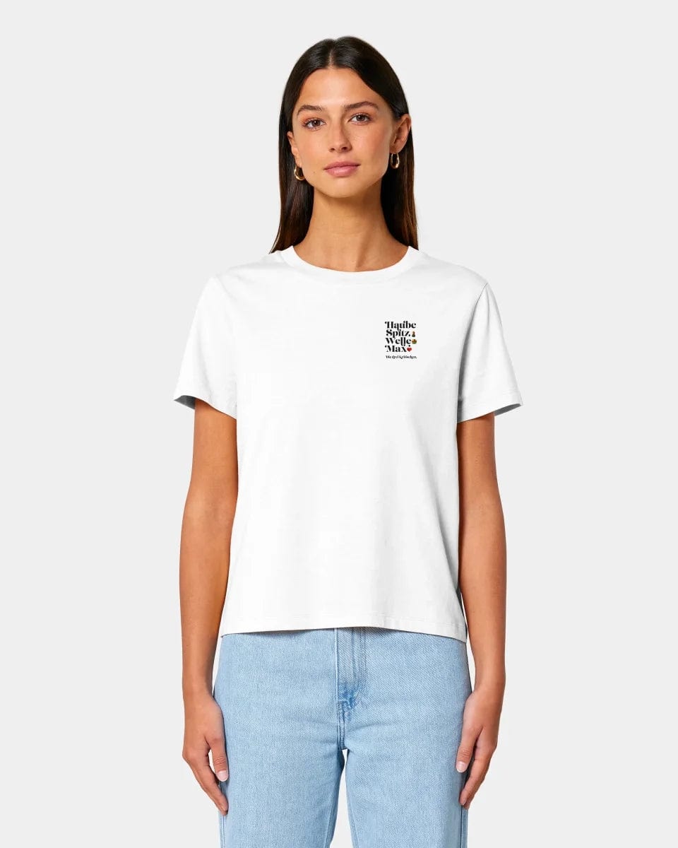 TeeInBlue Personalisiertes T-Shirt "Watten" Damen / Weiß / XS - aus nachhaltiger und fairer Produktion