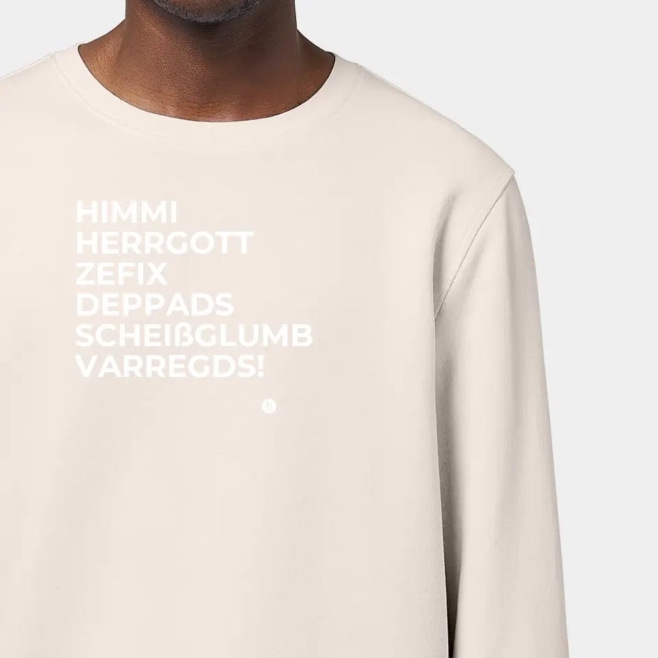 TeeInBlue Sweatshirt "Himmi Herrgott" Stanley/Stella Roller / vintage weiß / 3XL - aus nachhaltiger und fairer Produktion