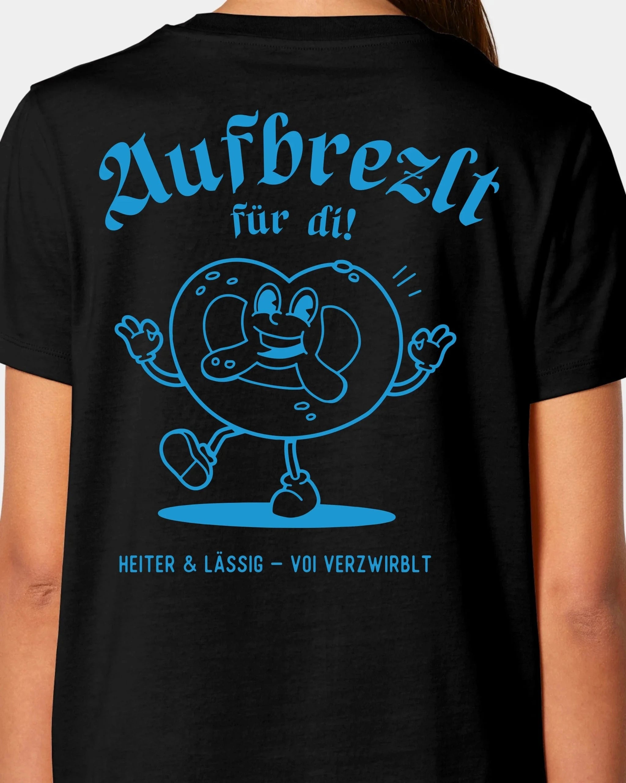Schmidt Digitaldruck GmbH T-Shirt "Aufbrezlt" Damen / Schwarz / XS - aus nachhaltiger und fairer Produktion