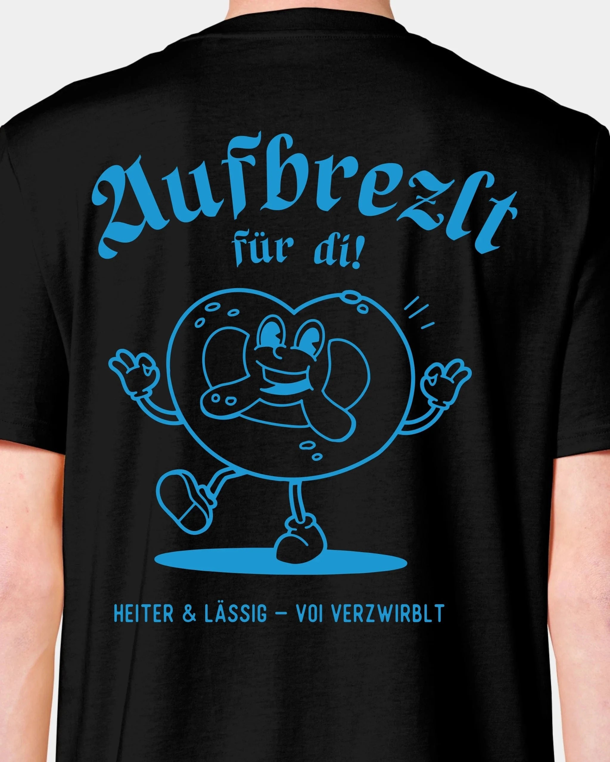 Schmidt Digitaldruck GmbH T-Shirt "Aufbrezlt" Unisex / Schwarz / XXS - aus nachhaltiger und fairer Produktion