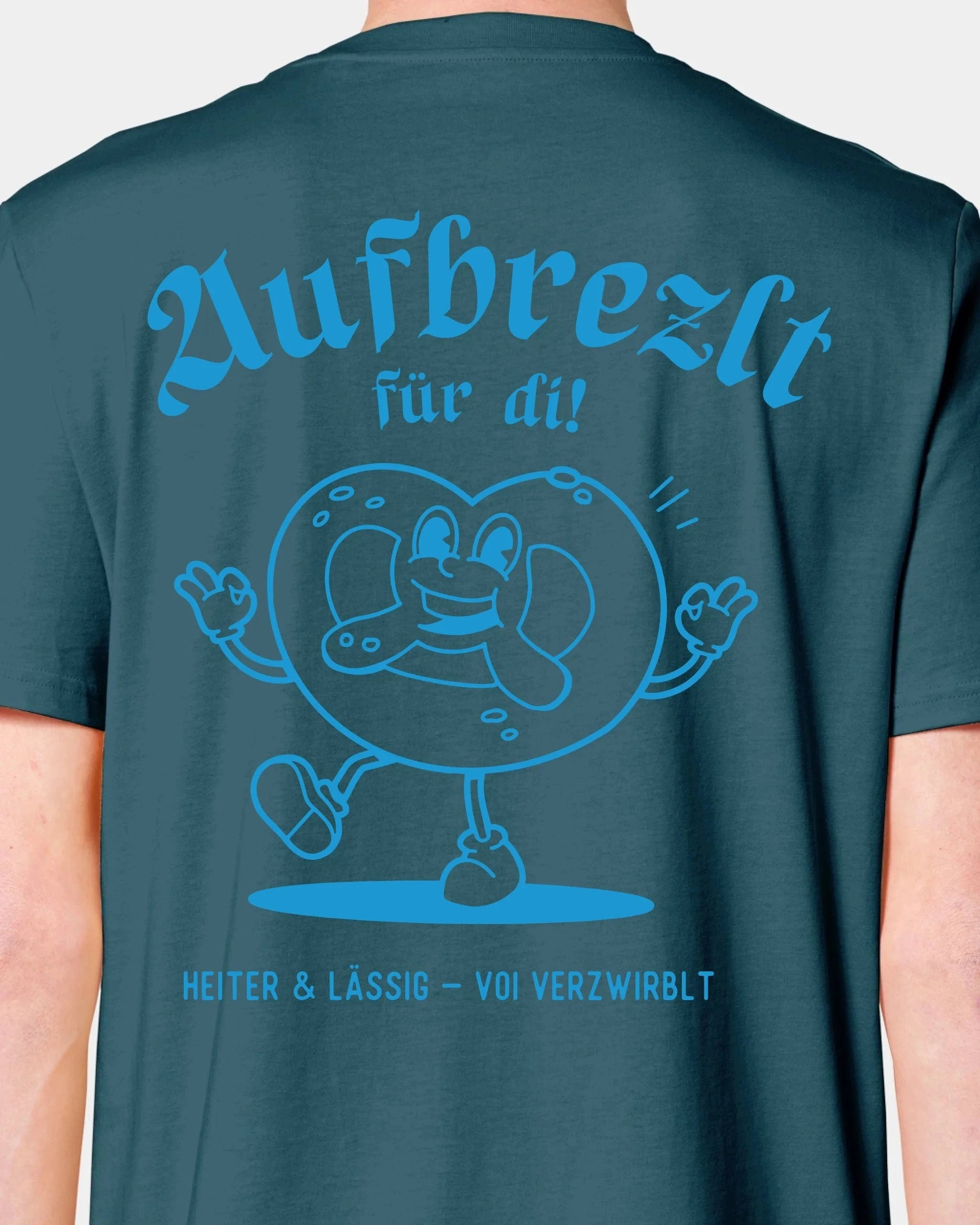 Schmidt Digitaldruck GmbH T-Shirt "Aufbrezlt" Unisex / Stargazer / XXS - aus nachhaltiger und fairer Produktion