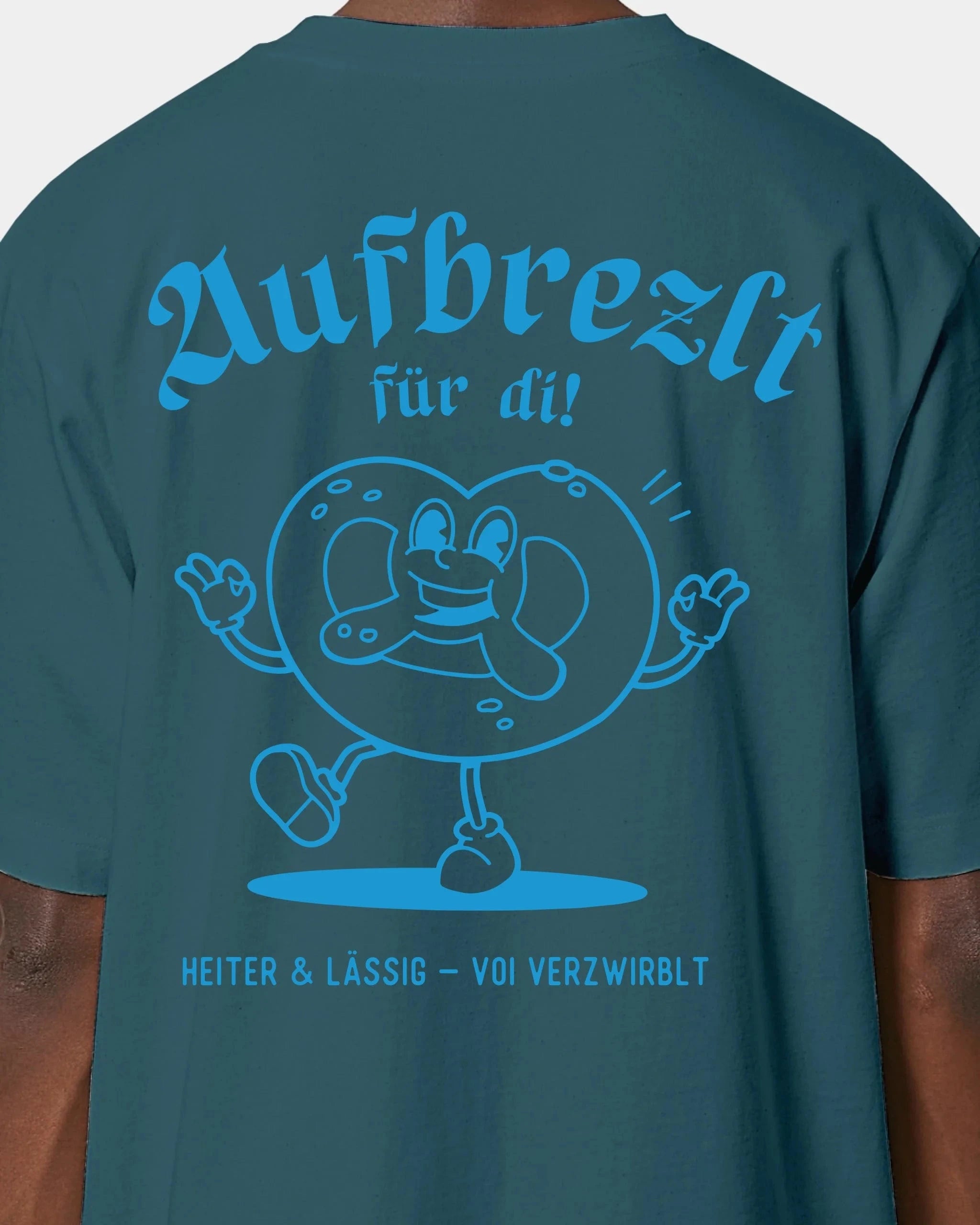 Schmidt Digitaldruck GmbH T-Shirt "Aufbrezlt" Oversized / Stargazer / XXS - aus nachhaltiger und fairer Produktion