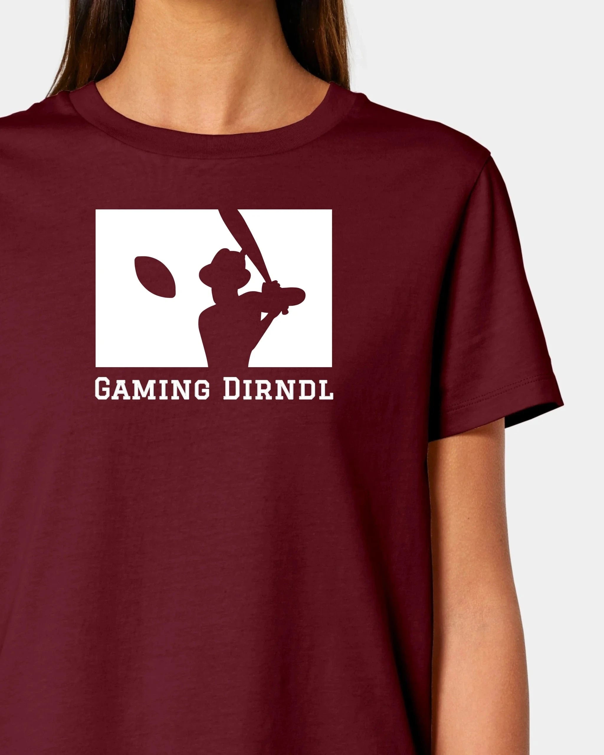 Schmidt Digitaldruck GmbH T-Shirt "Baseball" Damen / Burgundy / XS - aus nachhaltiger und fairer Produktion