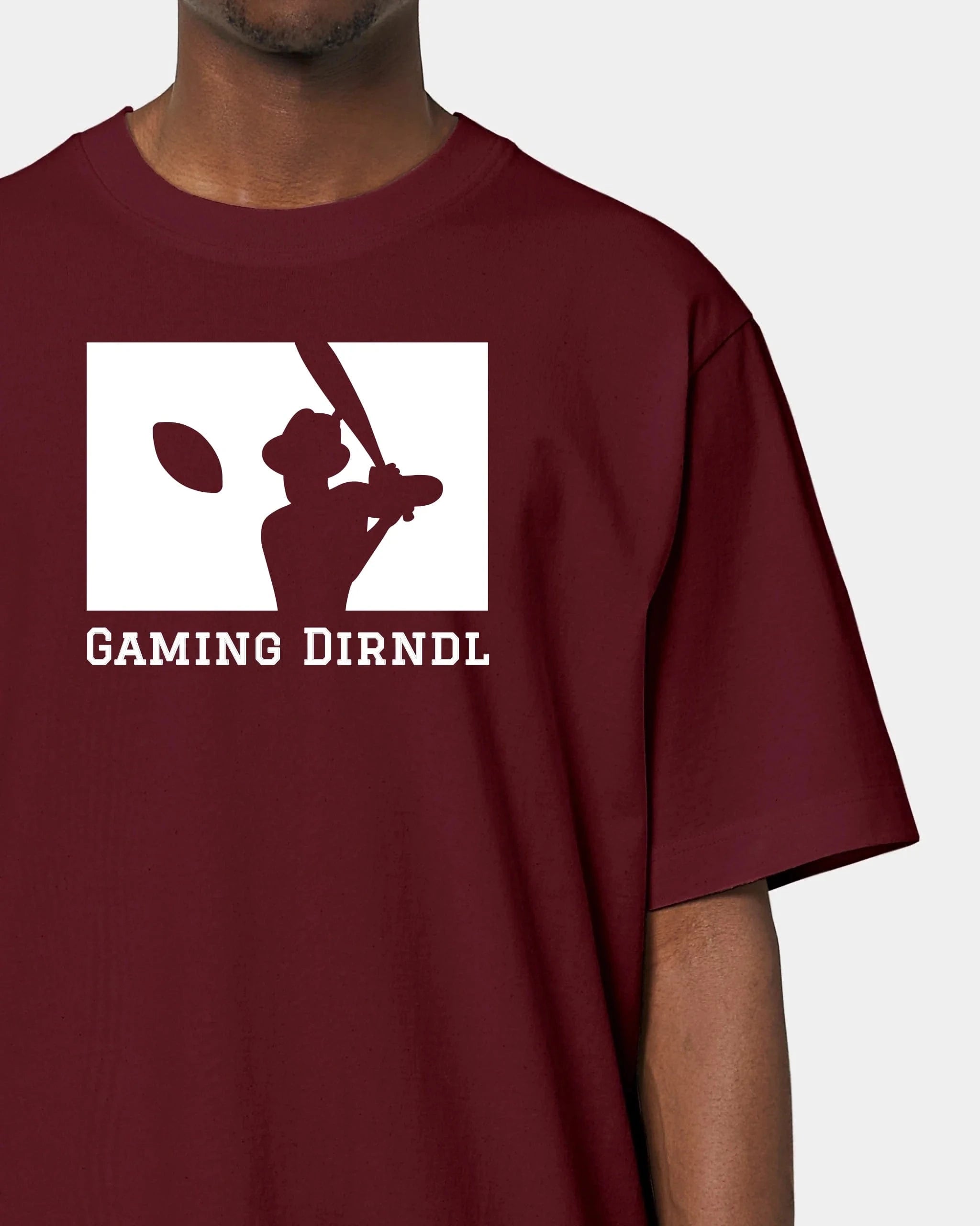 Schmidt Digitaldruck GmbH T-Shirt "Baseball" Oversized / Burgundy / XXS - aus nachhaltiger und fairer Produktion