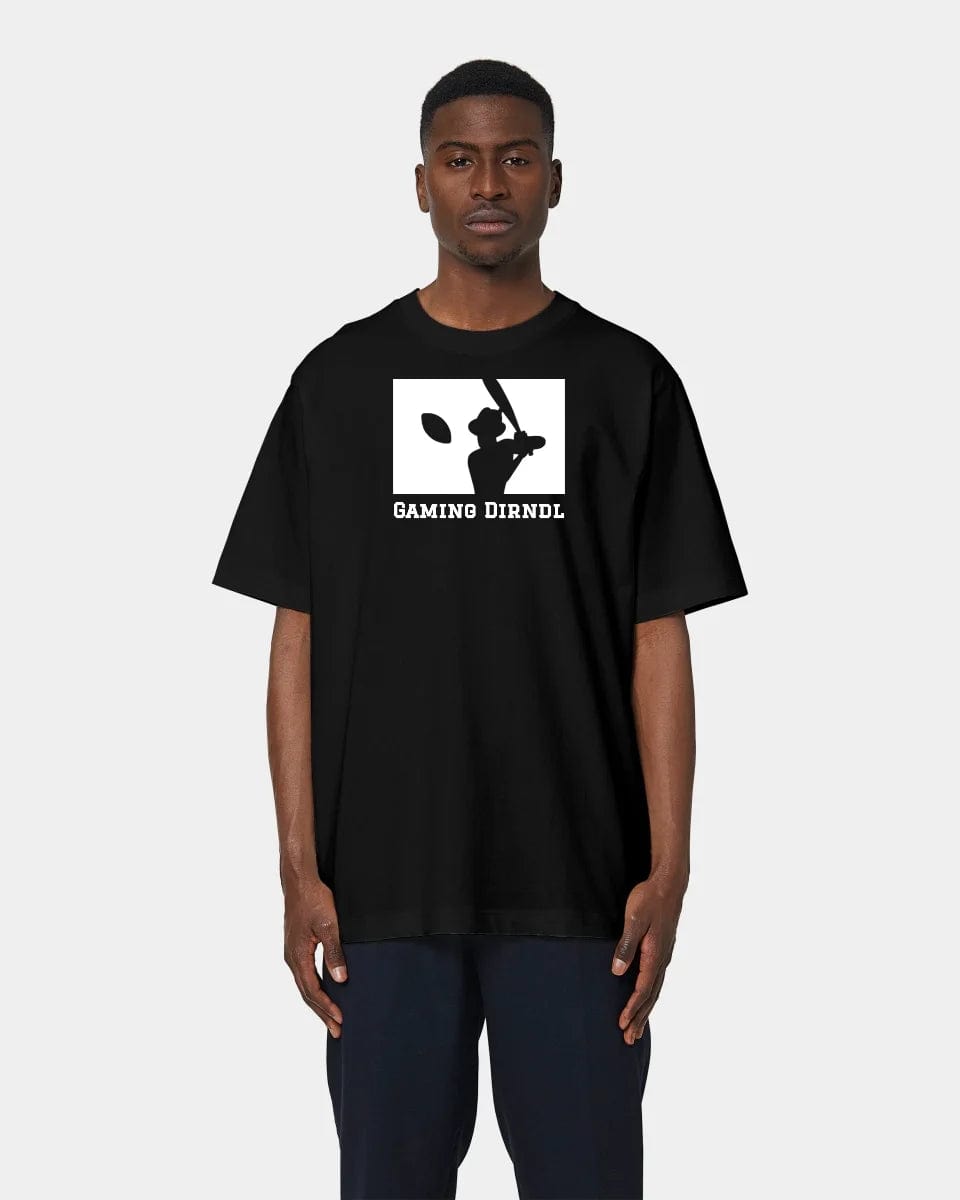 Projekt T-Shirt "Baseball" Oversized / Schwarz / XXS - aus nachhaltiger und fairer Produktion