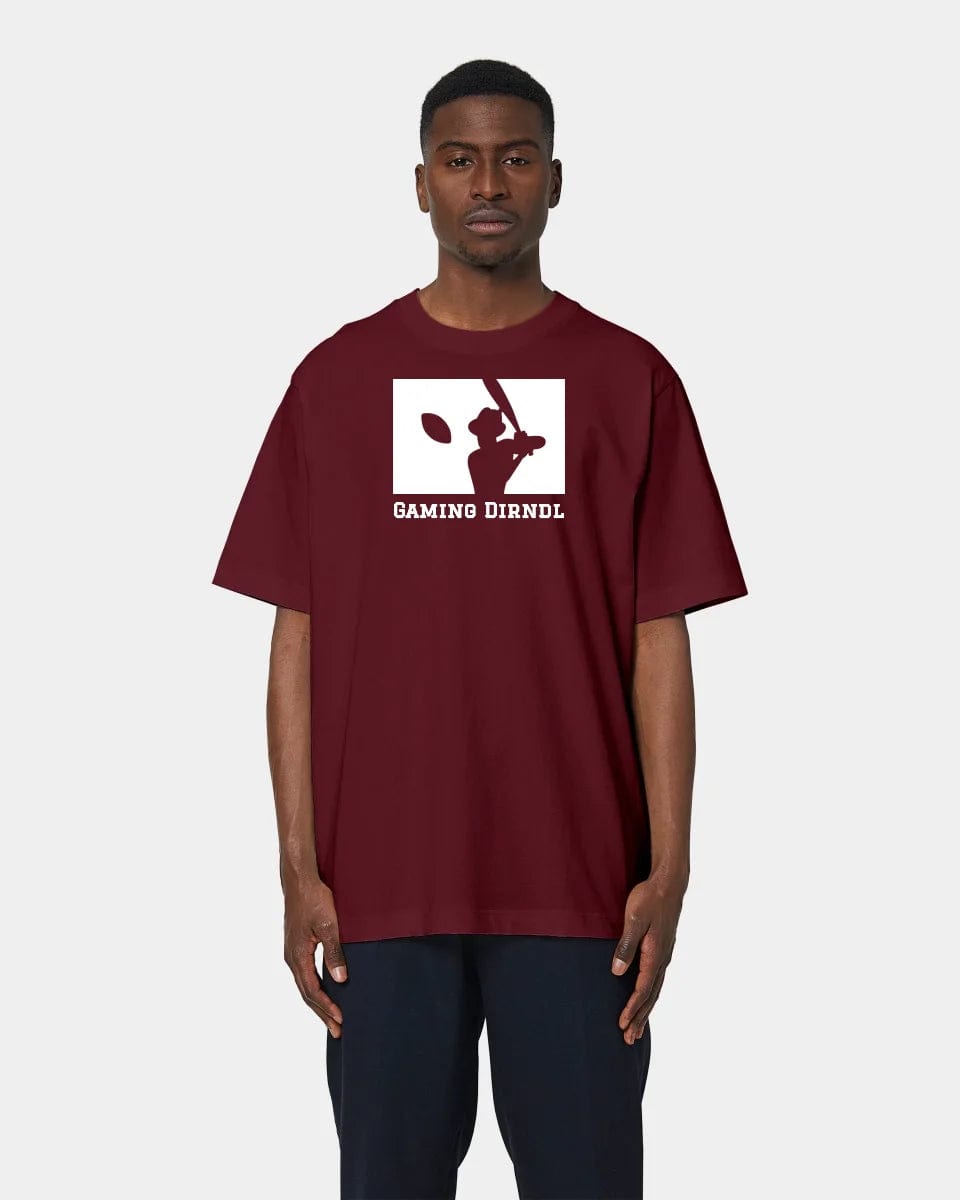 Projekt T-Shirt "Baseball" Oversized / Burgundy / XXS - aus nachhaltiger und fairer Produktion