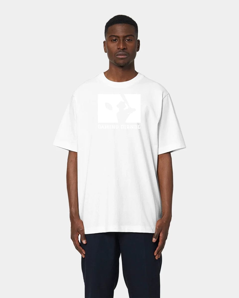 Projekt T-Shirt "Baseball" Oversized / Weiß / S - aus nachhaltiger und fairer Produktion