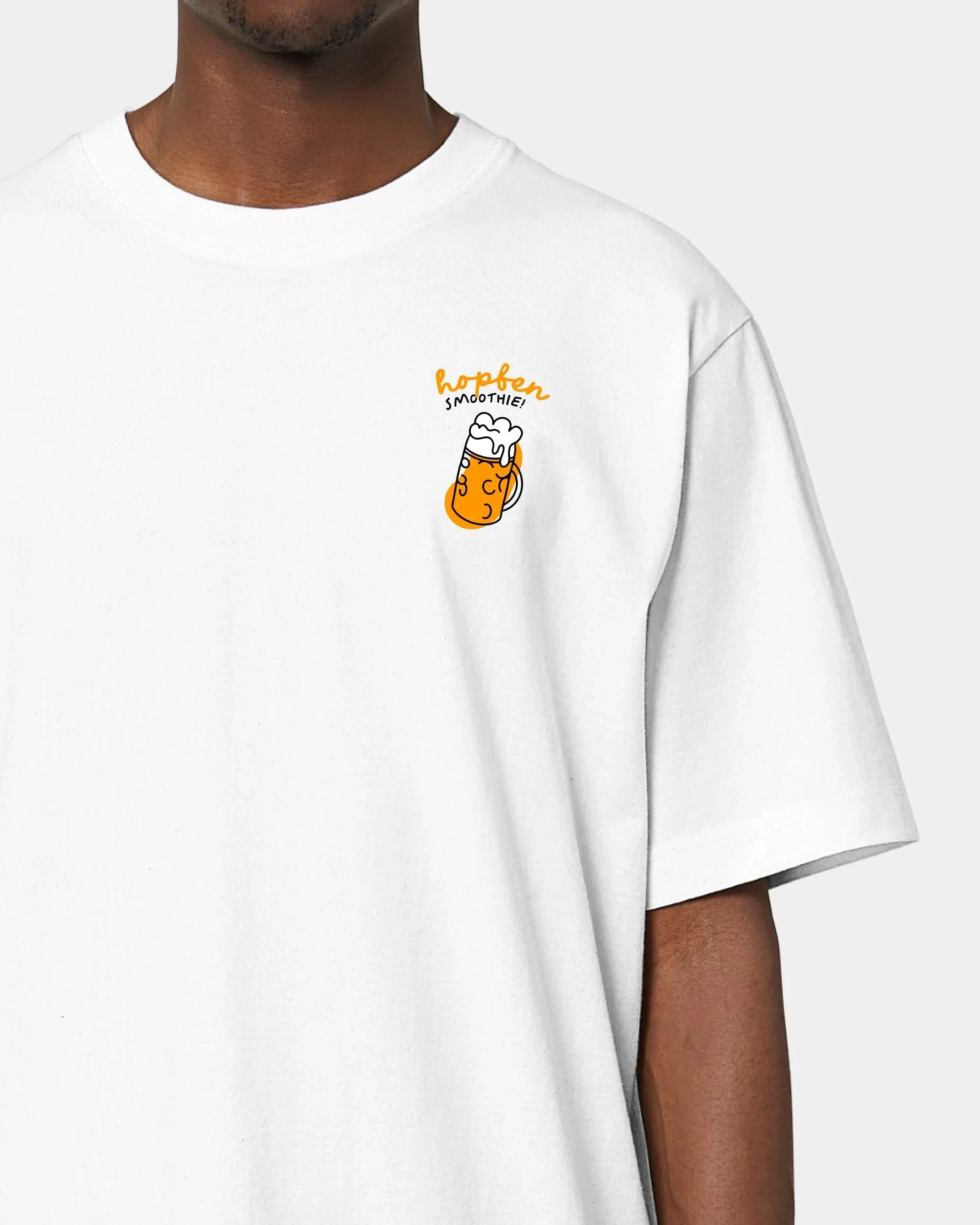 Schmidt Digitaldruck GmbH T-Shirt "Bier" Oversized / Weiß / XXS - aus nachhaltiger und fairer Produktion