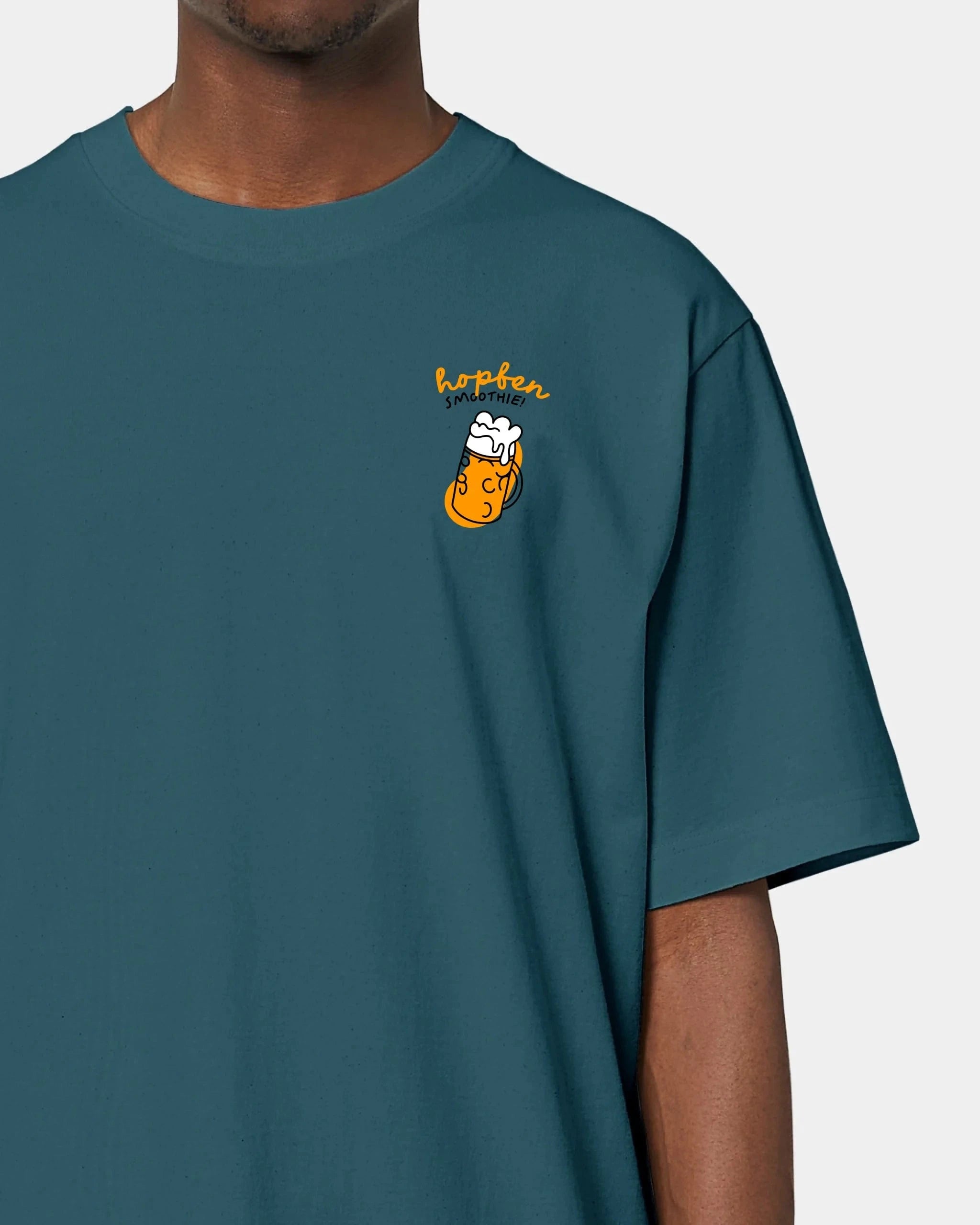 Schmidt Digitaldruck GmbH T-Shirt "Bier" Oversized / Stargazer / XXS - aus nachhaltiger und fairer Produktion
